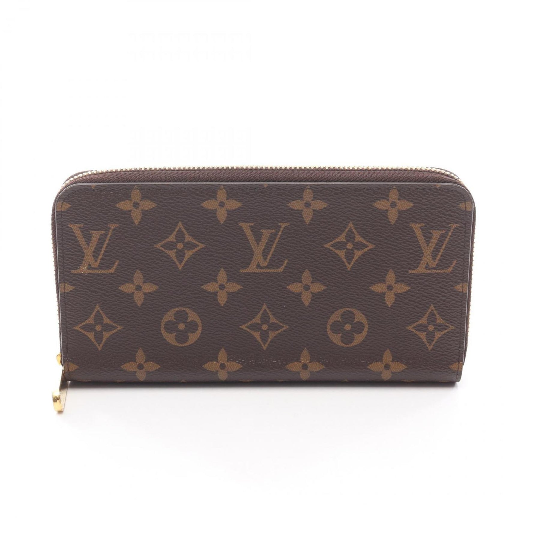 Louis Vuitton Zippy Wallet, Round Long Coated Canvas, Monogram, Men's/Women's