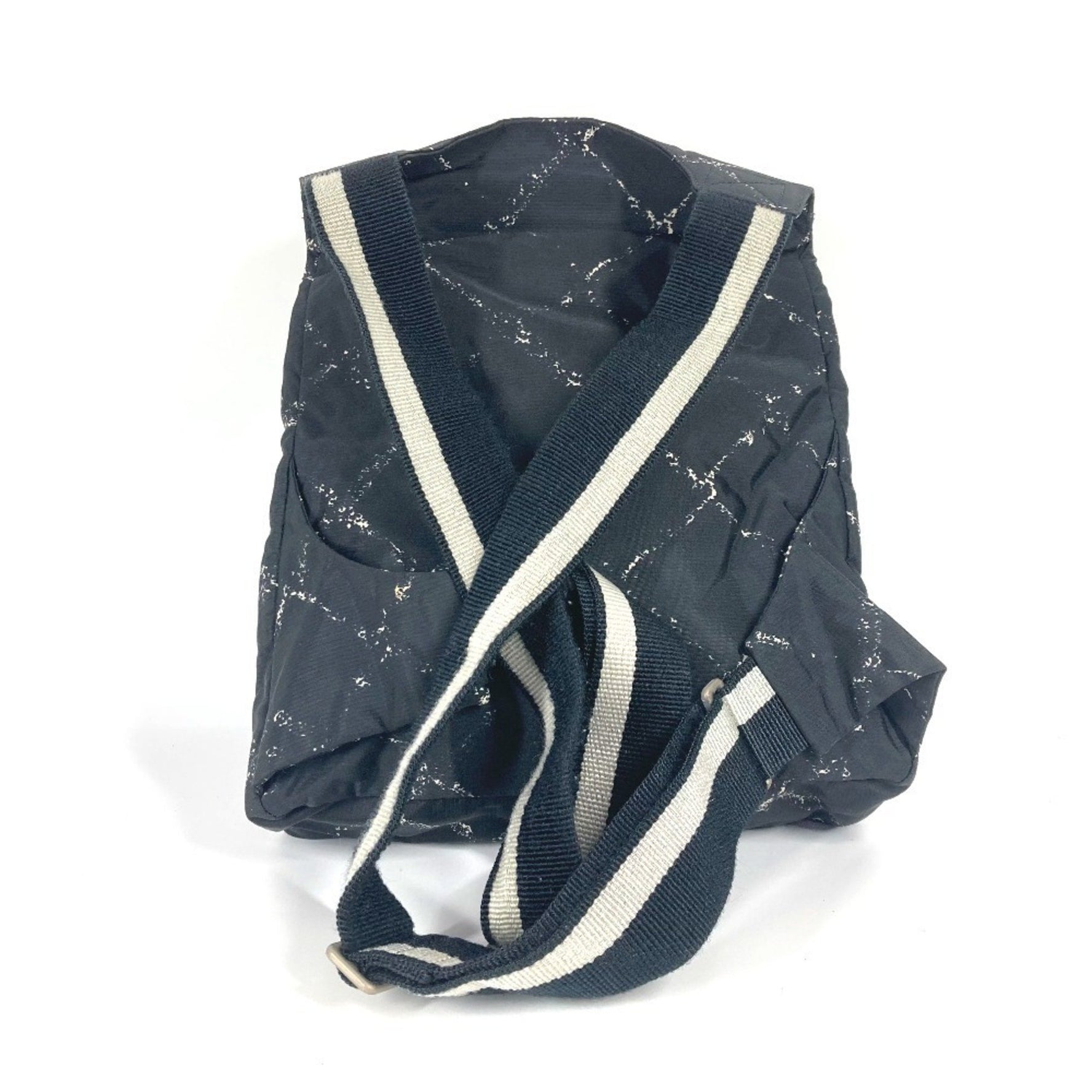 CHANEL Old Travel Line Backpack Bag Rucksack Nylon