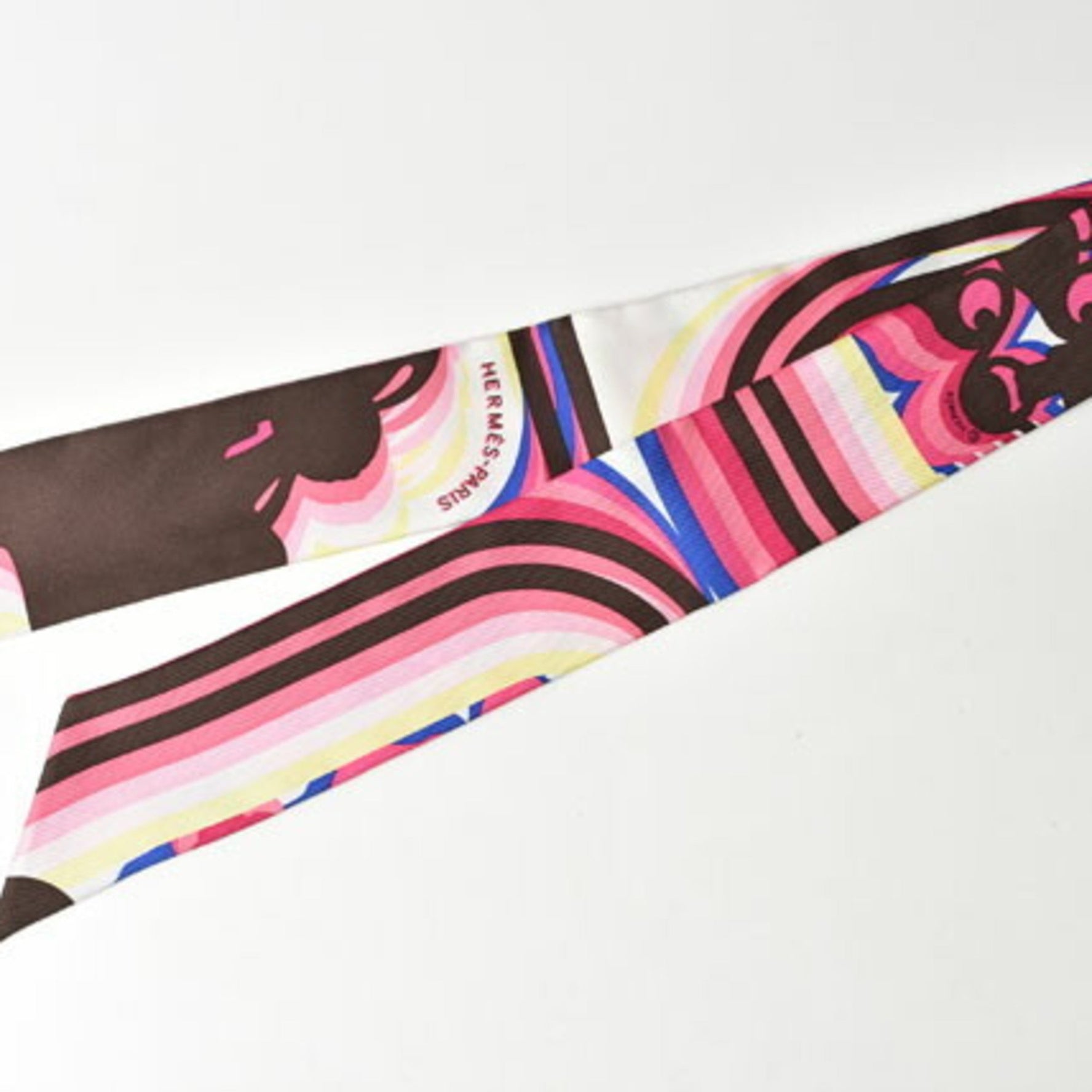 Hermes Twilly Scarf Muffler Silk Twill BRIDES de GALA Multi