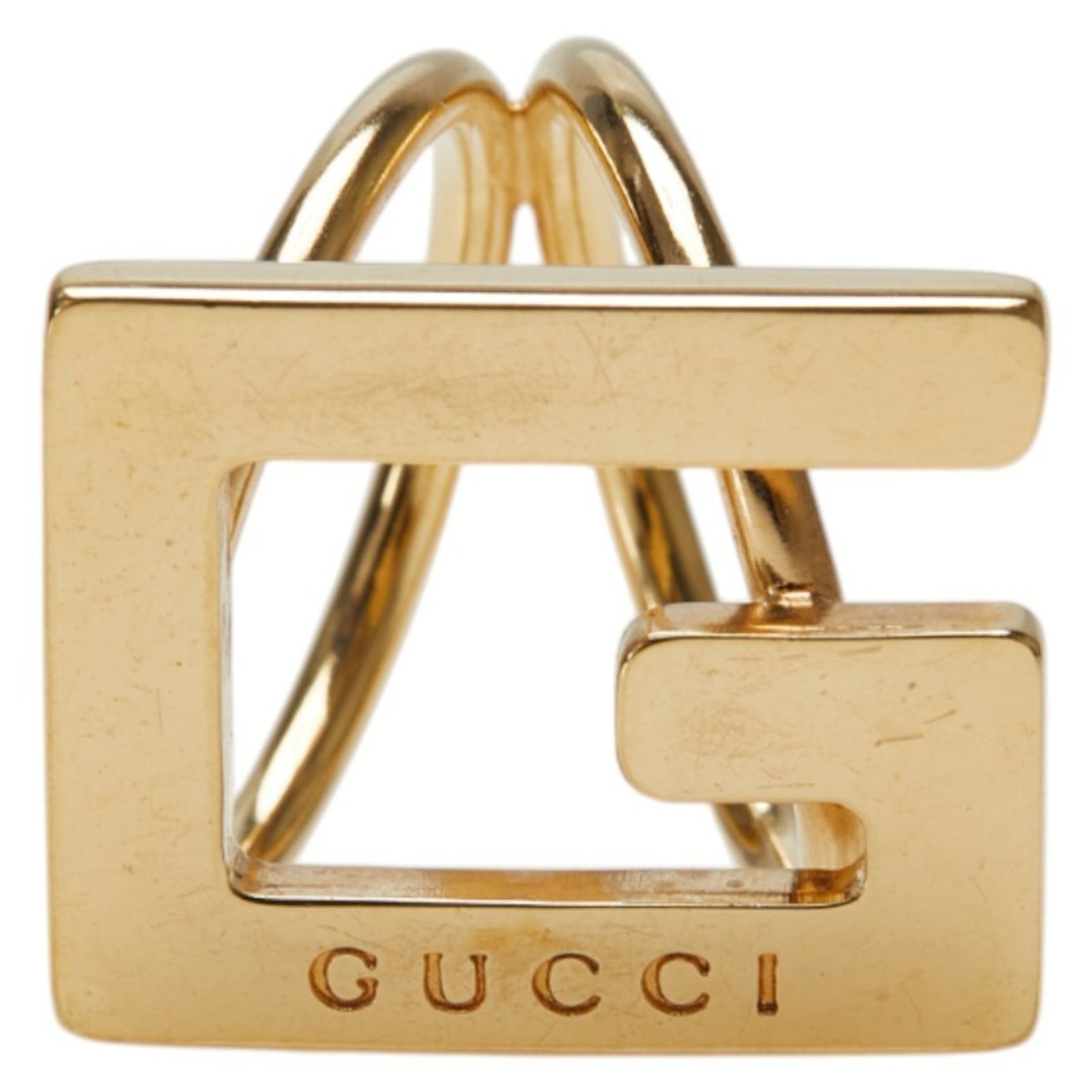Gucci G Logo Scarf Ring, Plated