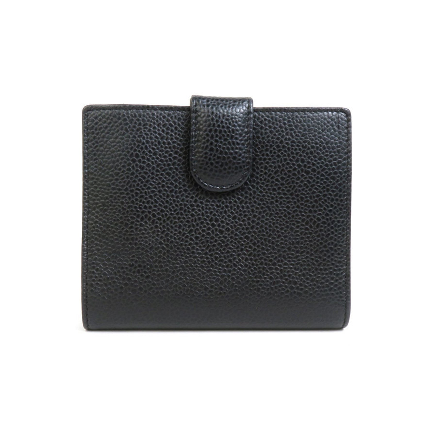 CHANEL Bifold Wallet Coco Mark Leather Ladies