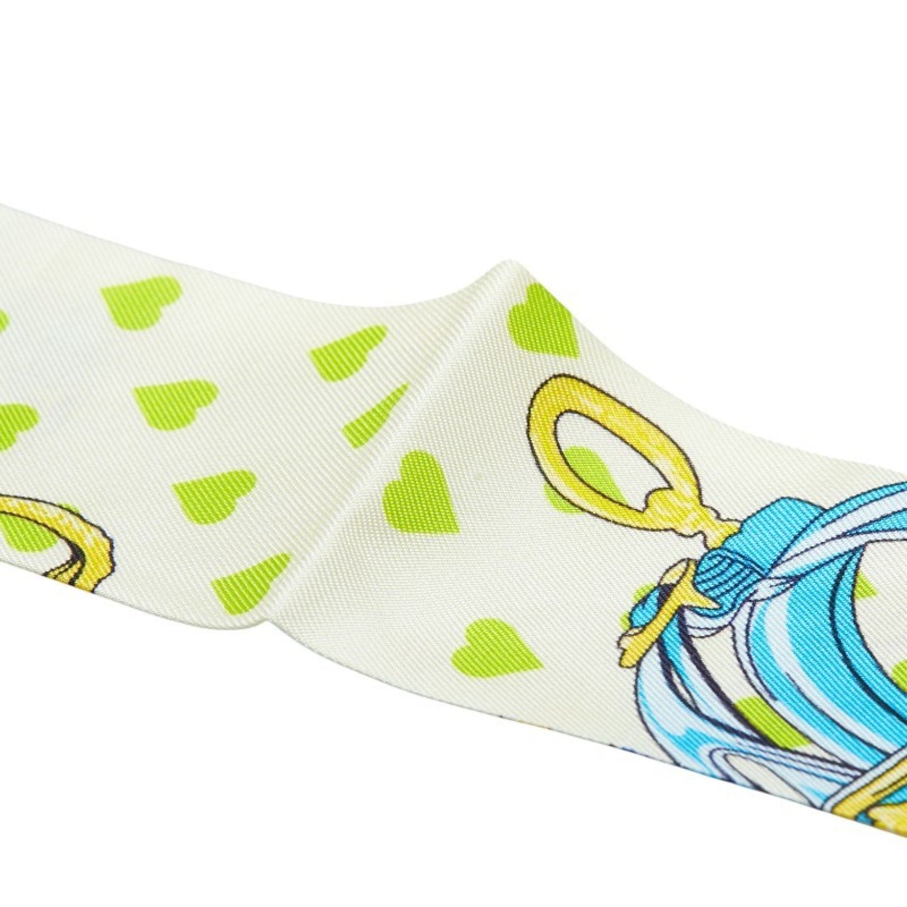 Hermes Hermès Twilly Brides de Gala Love Heart Scarf, Multicolor Silk