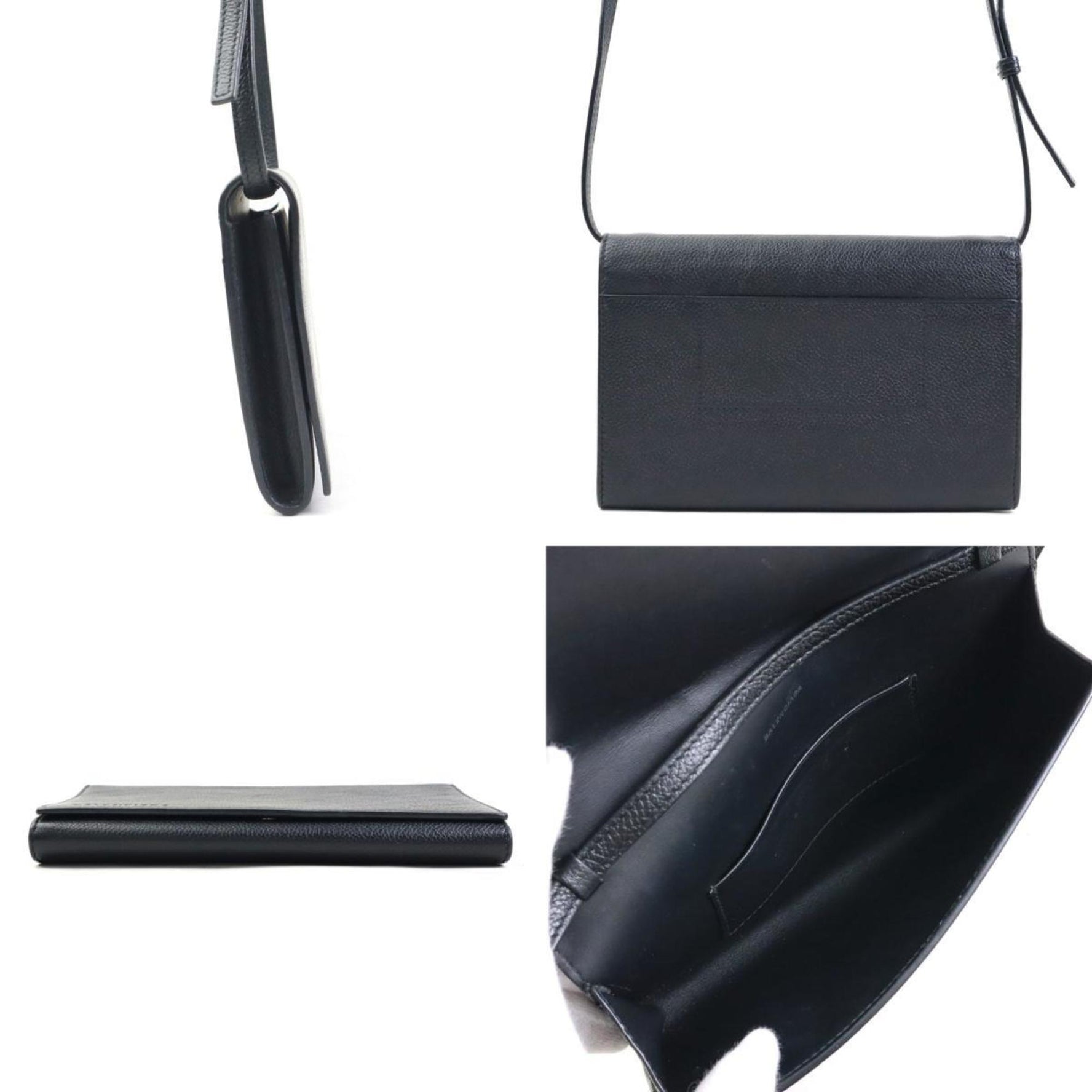 Balenciaga Shoulder Bag Pouch Leather