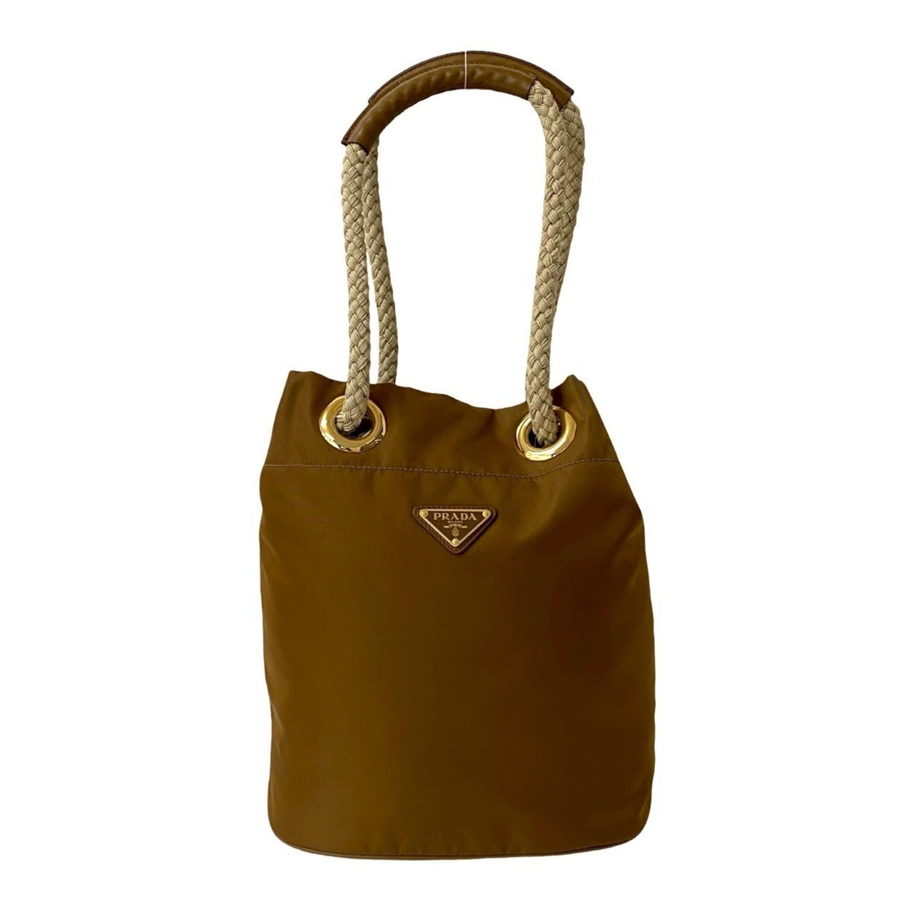 PRADA Marina Small Re-Nylon Shoulder Bag with Triangle Logo and Metal Hardware