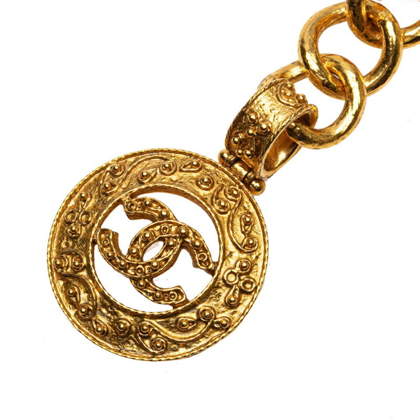 Vintage Chanel Coco Mark Chain Belt, Plated