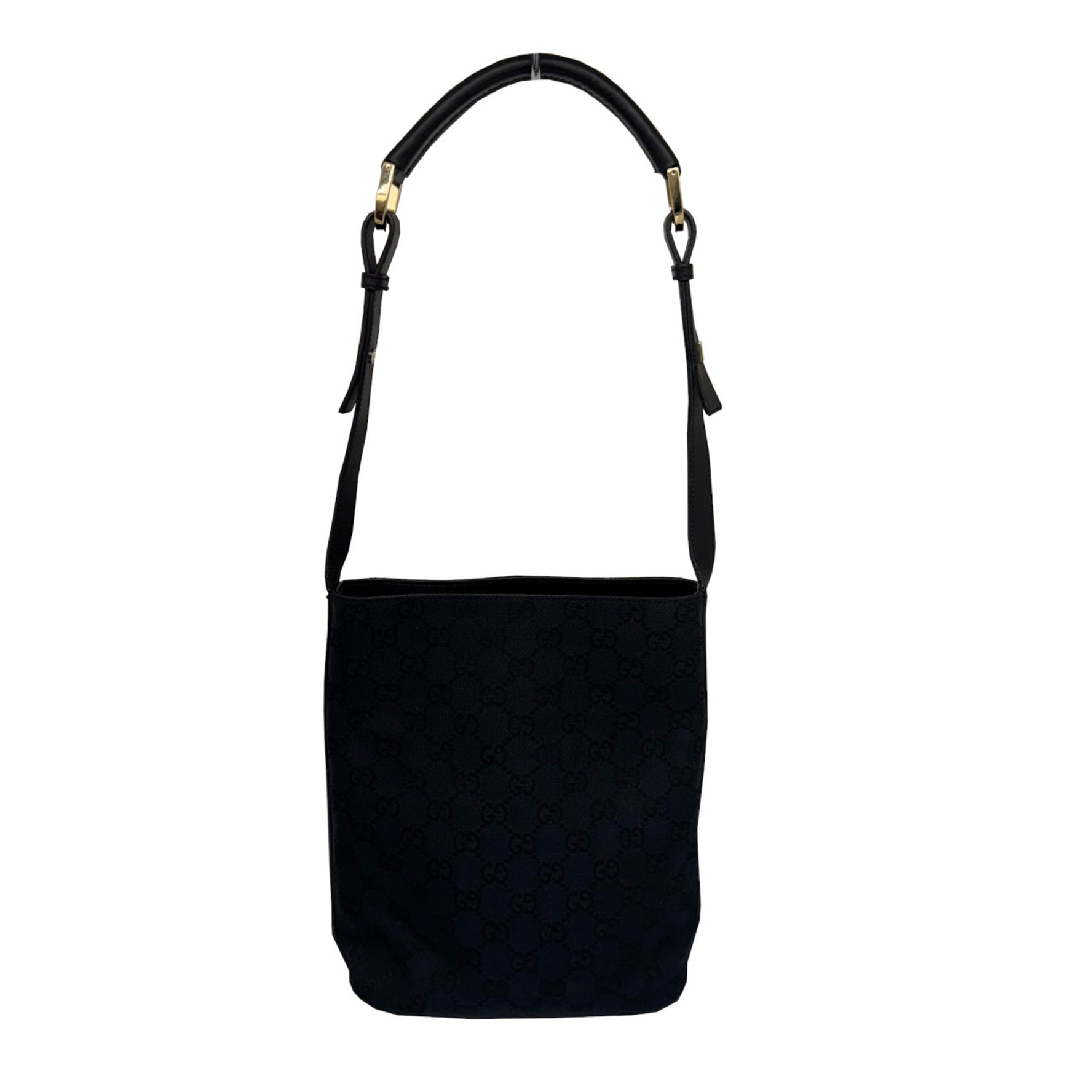 GUCCI GG Canvas Shoulder Bag 001-4286 Leather