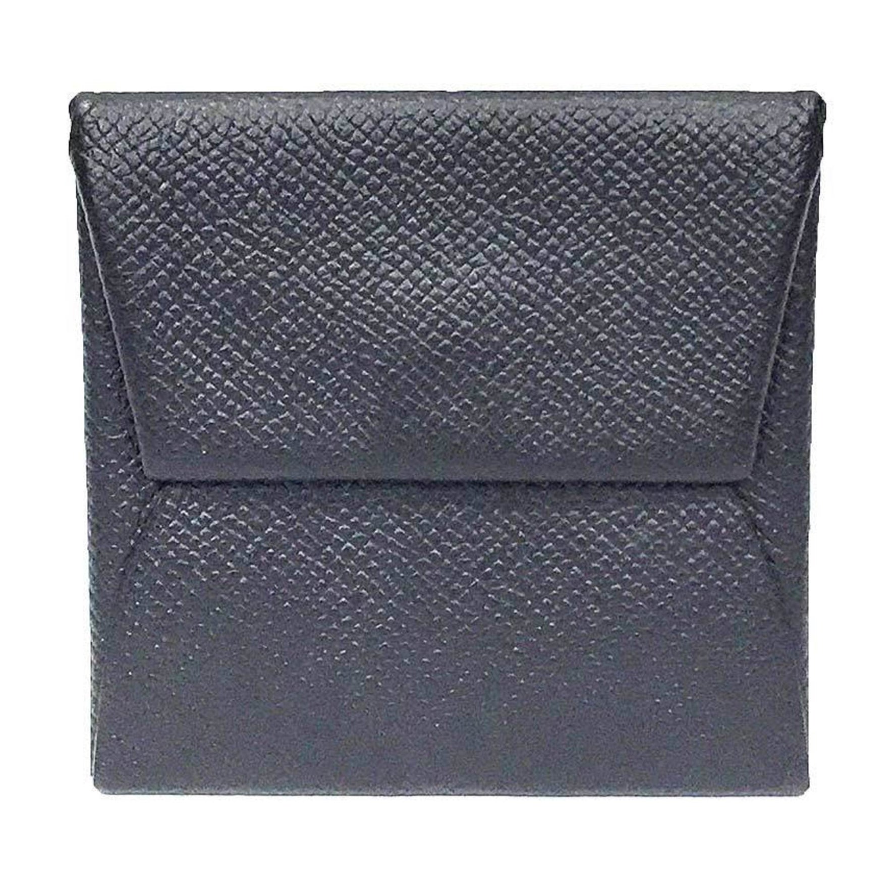 Hermes Bastia Coin Case PORTE-MONNAIE BASTIA Purse Epsom Leather Noir C Mark Wallet