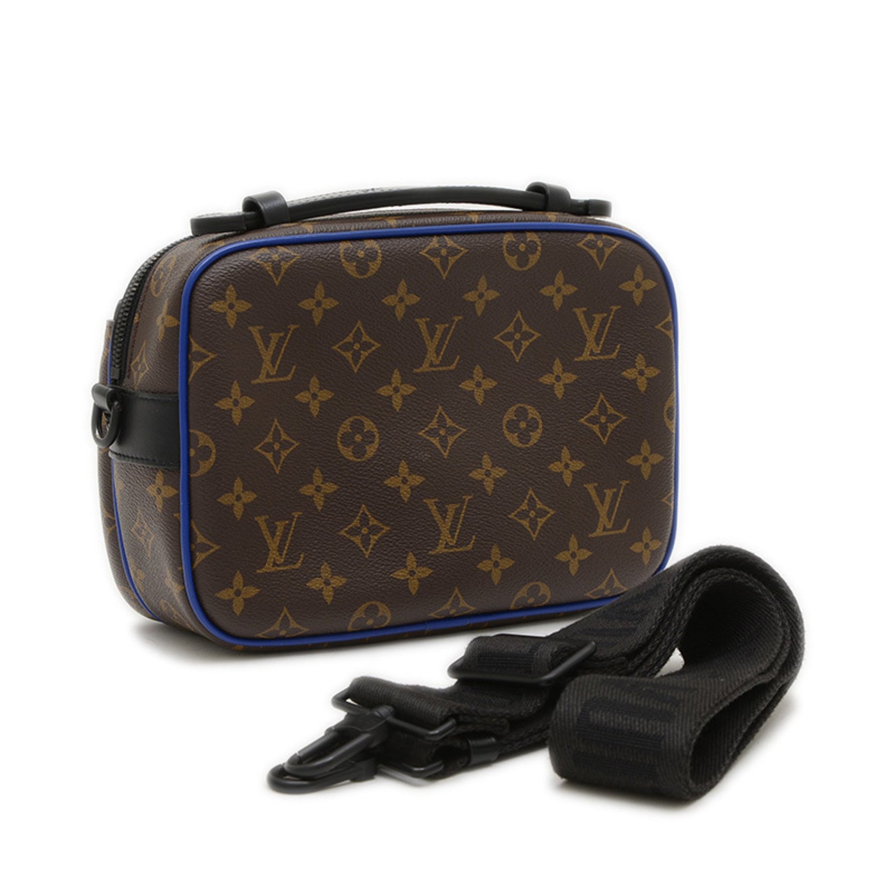 Louis Vuitton Monogram Macassar S-Lock Messenger Bag Shoulder BP