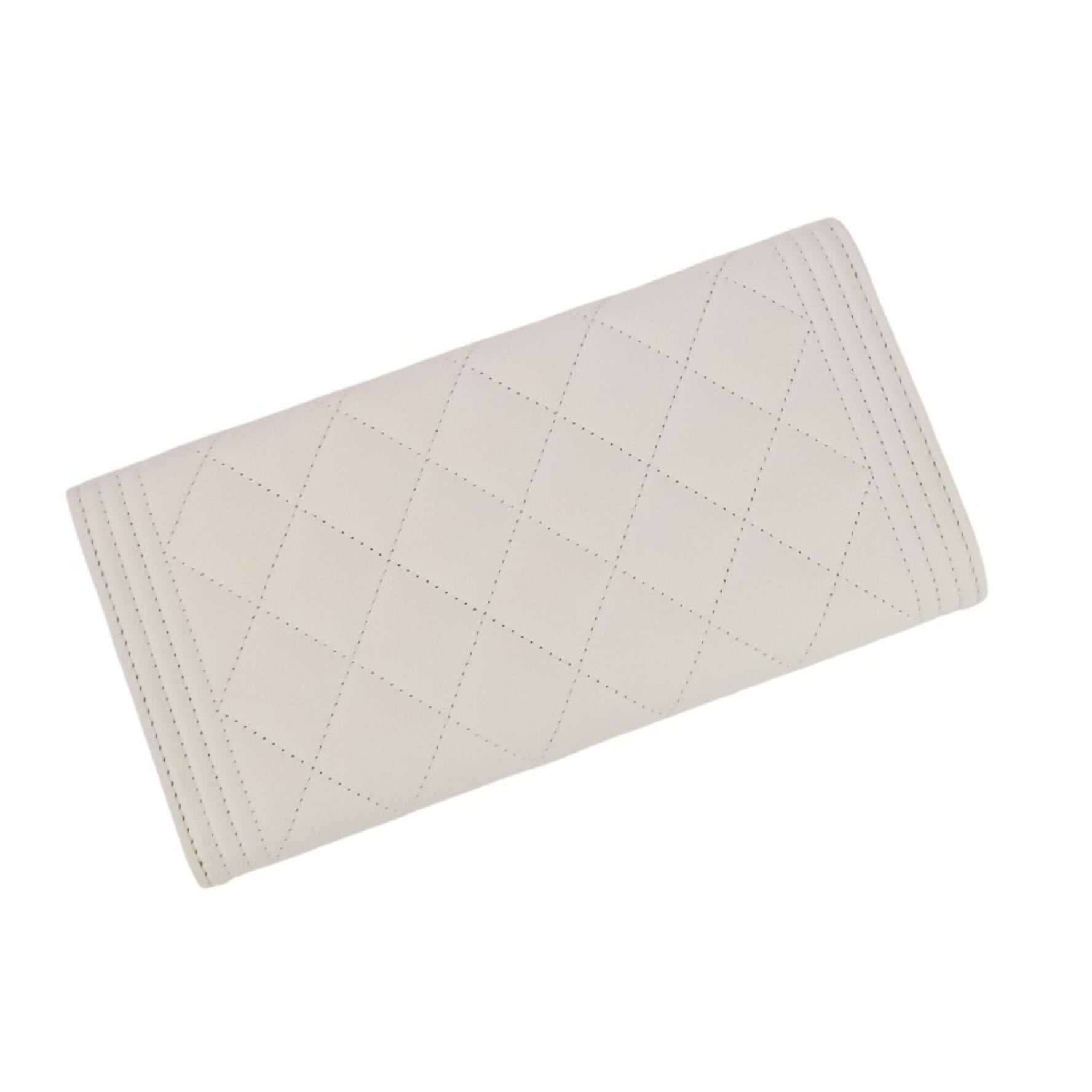 CHANEL Boy Matelasse Caviar Leather Long Wallet