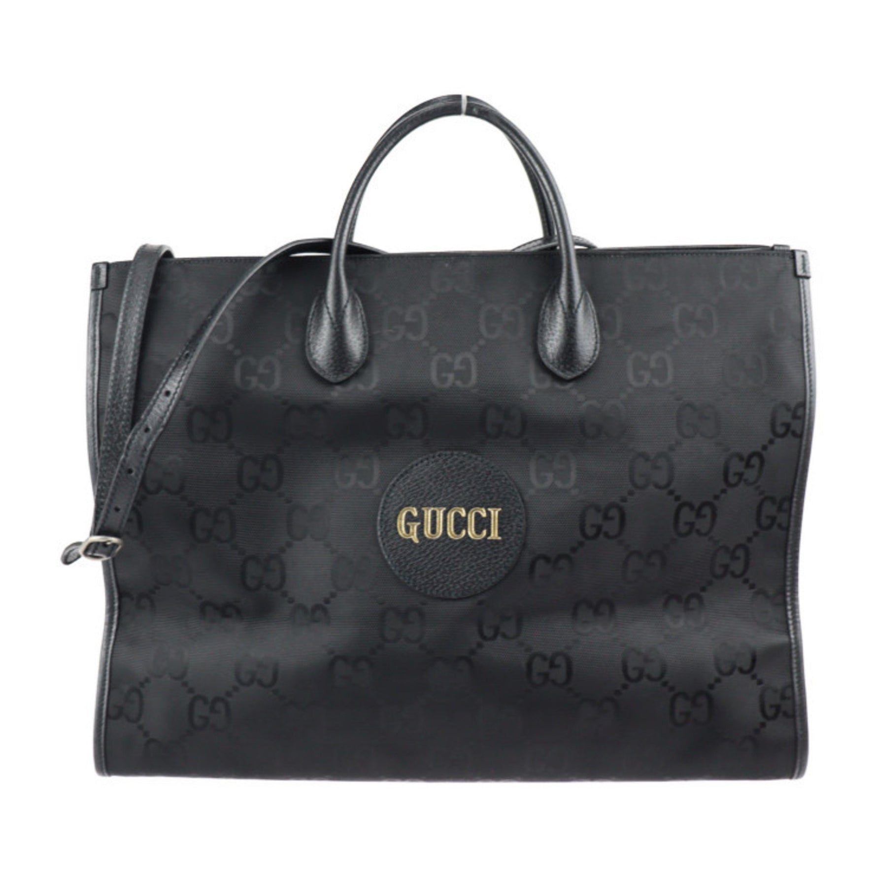 GUCCI Off The Grid Tote Bag GG Nylon x Leather Shoulder