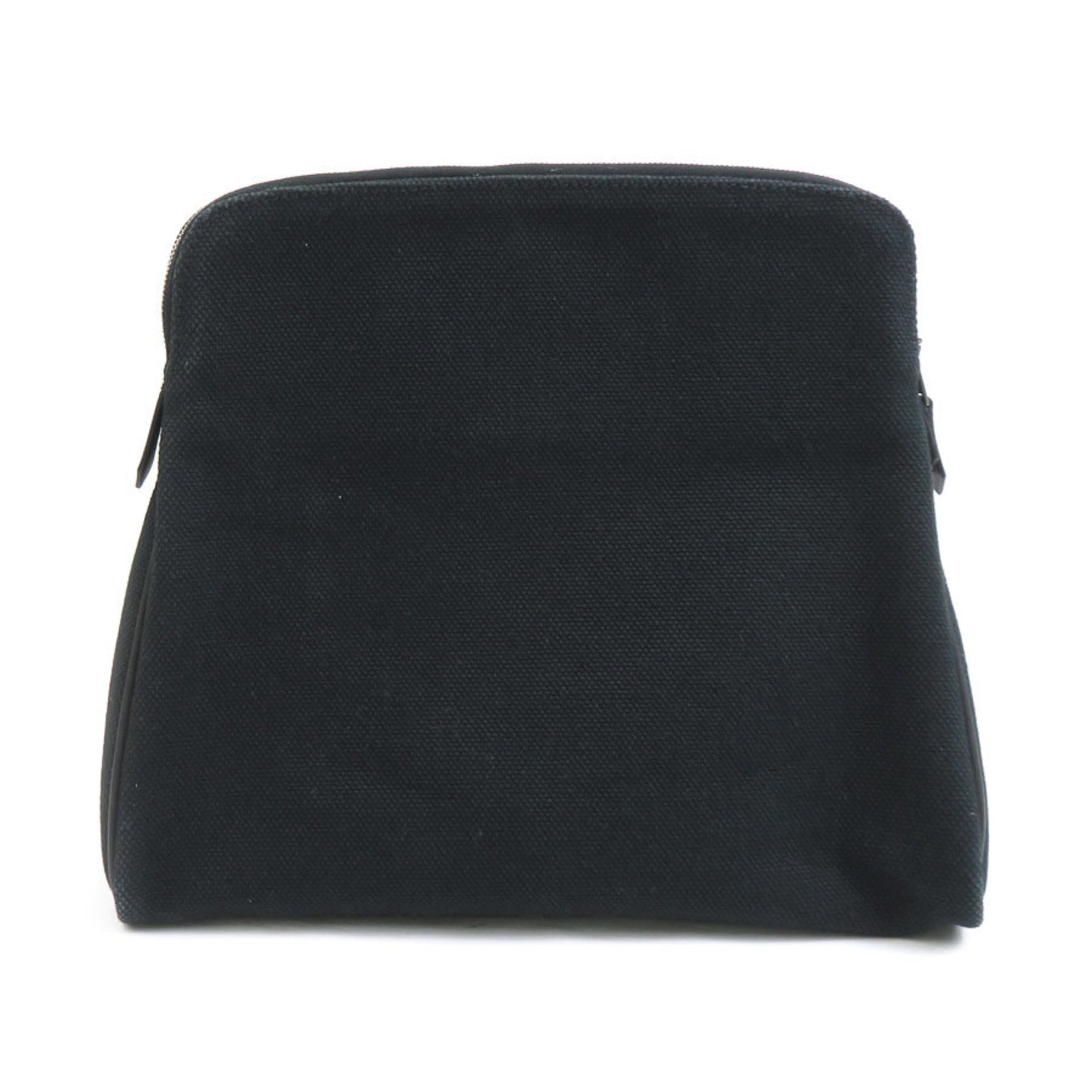 Hermes pouch canvas silver men's