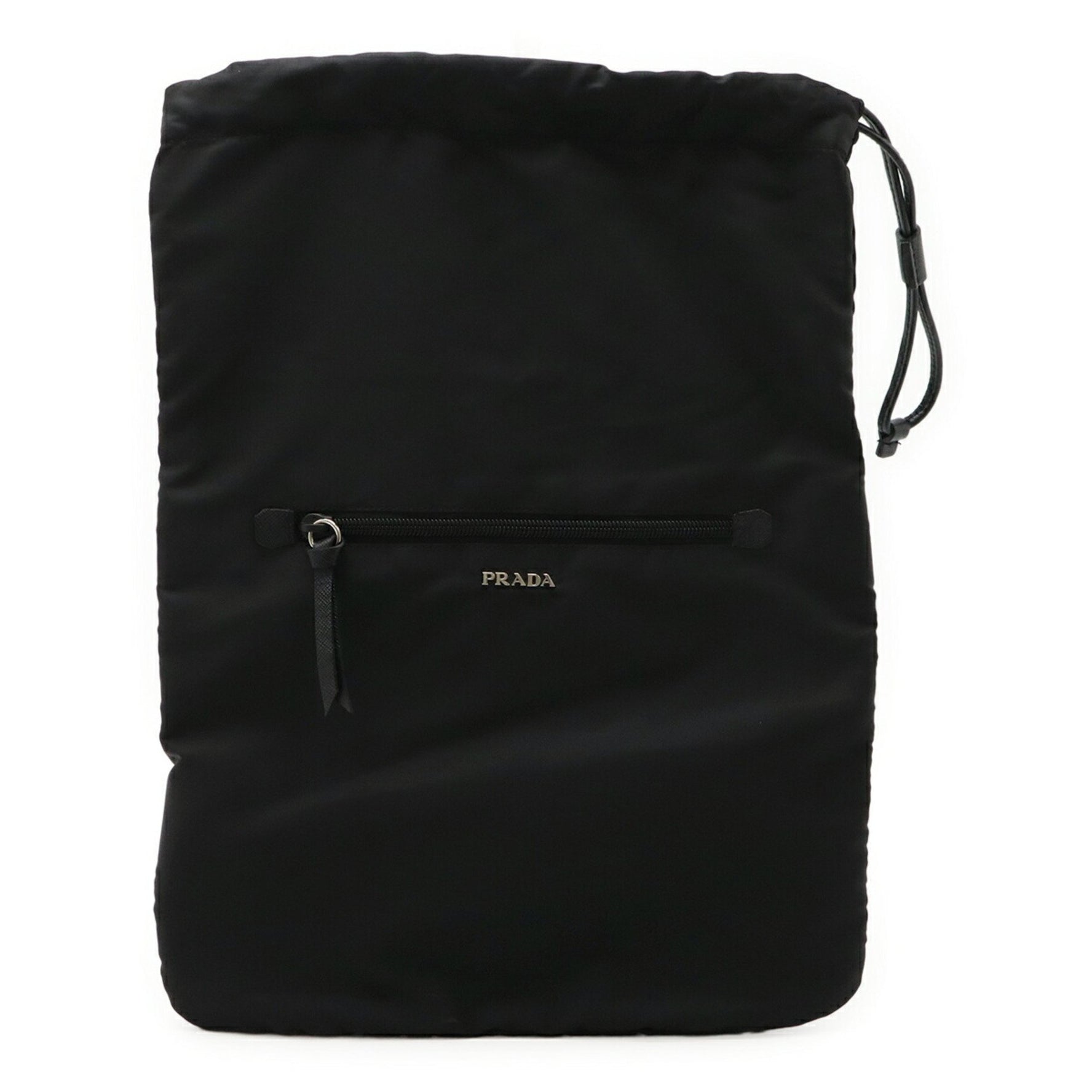 PRADA Pouch Multi-Pouch Nylon Leather NERO Black