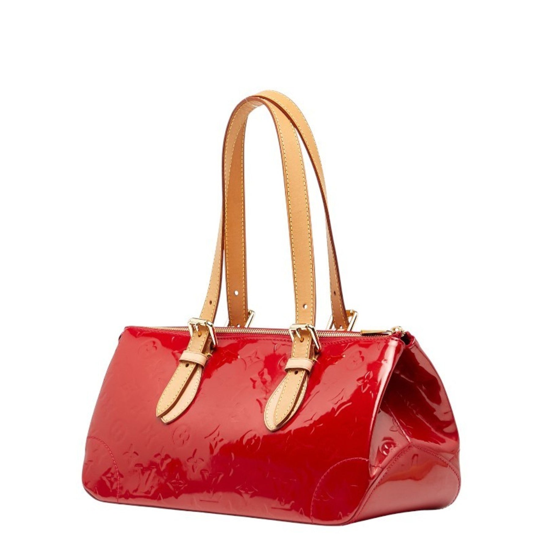 Louis Vuitton Monogram Vernis Rosewood Avenue Shoulder Bag Pomme d'Amour Red Patent Leather LOUIS VUITTON