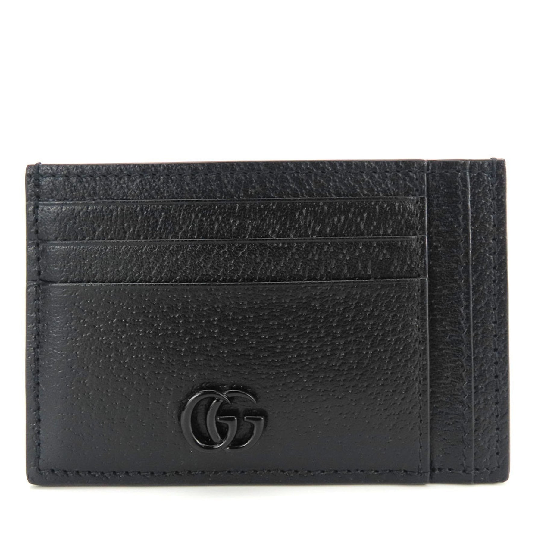 Gucci Business Card Holder/Card Case Double G Leather Accessories Women Men
