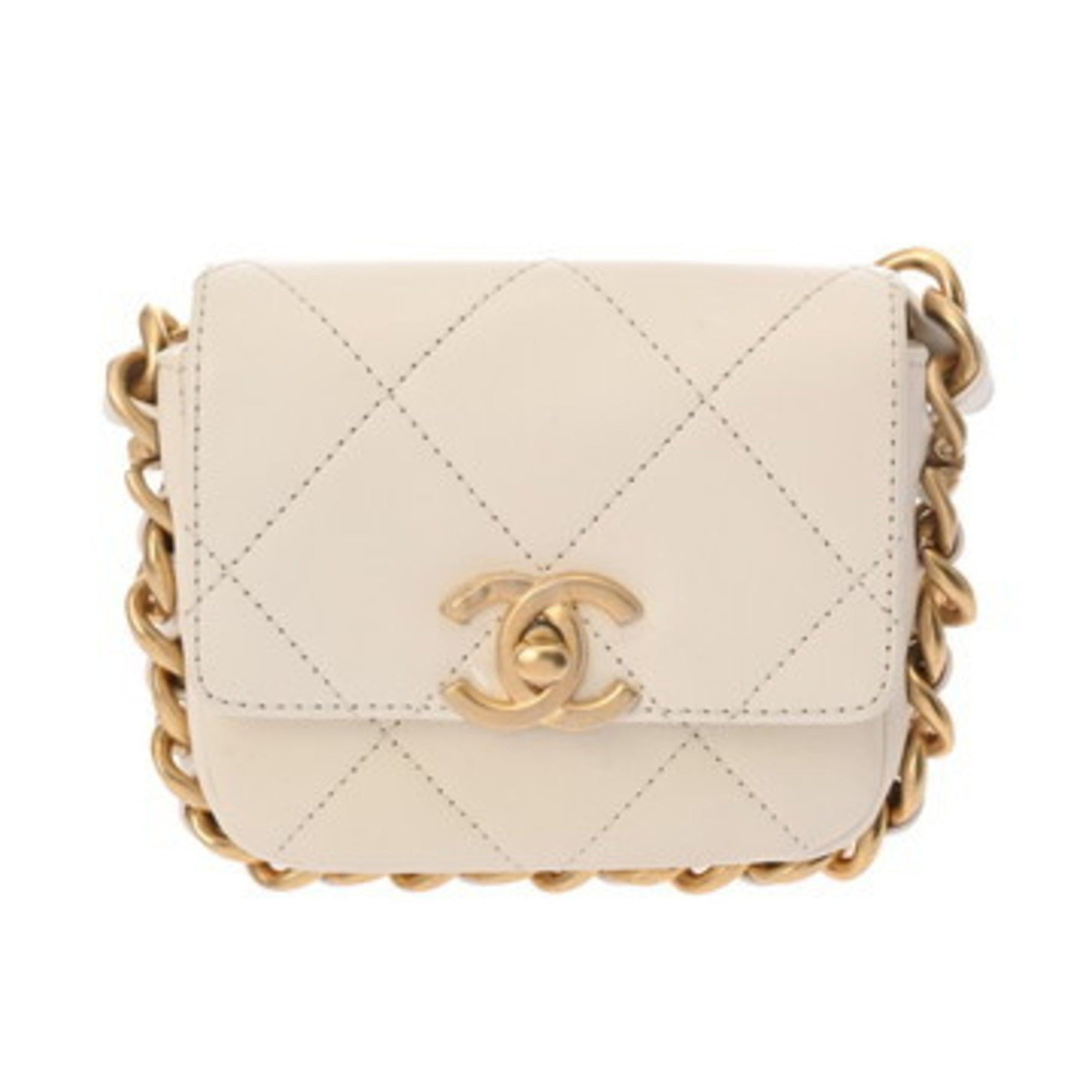CHANEL Matelasse Mini Chain Shoulder Bag in - Calfskin
