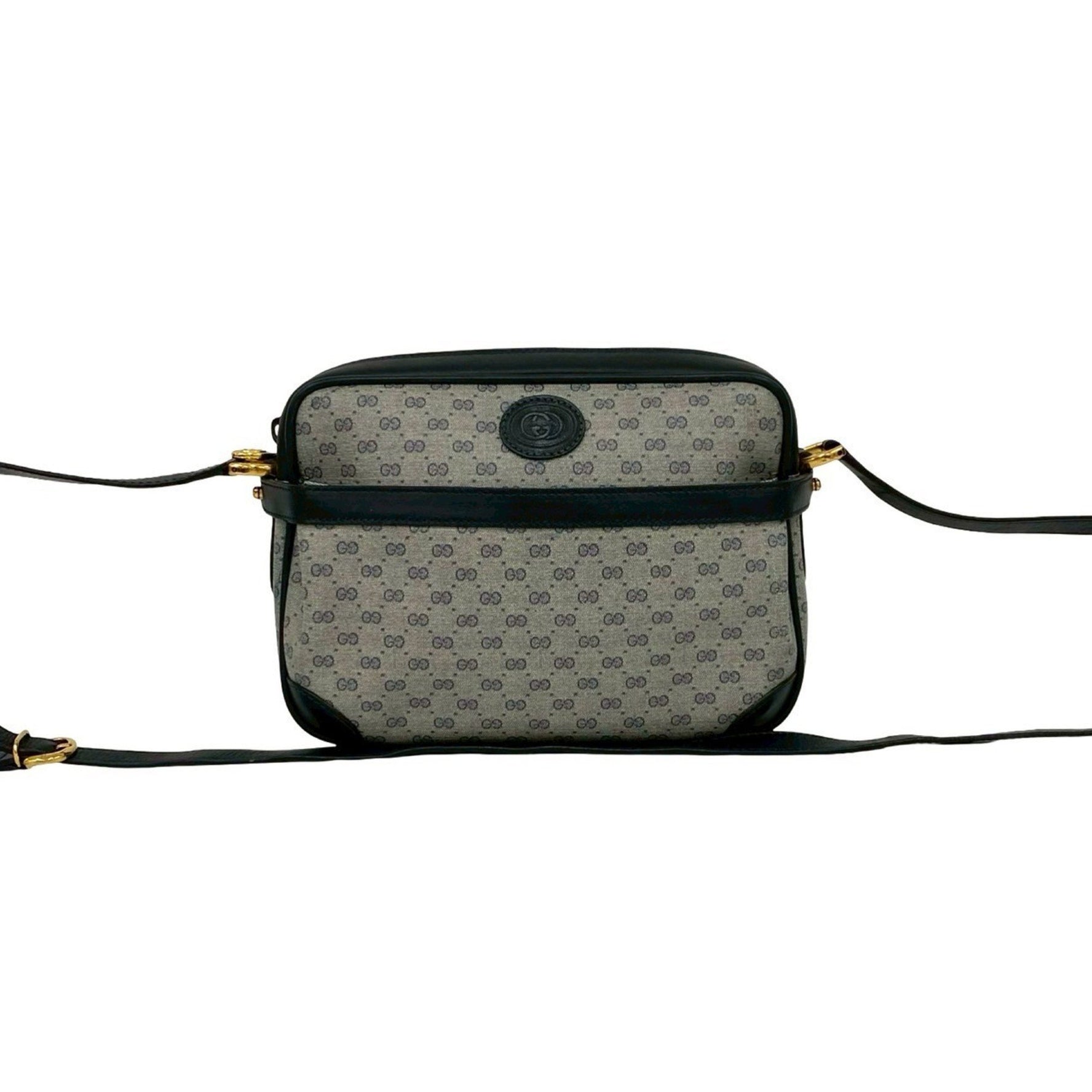 GUCCI Vintage Micro GG Logo Leather Shoulder Bag/Pochette/Sacoche in 09610