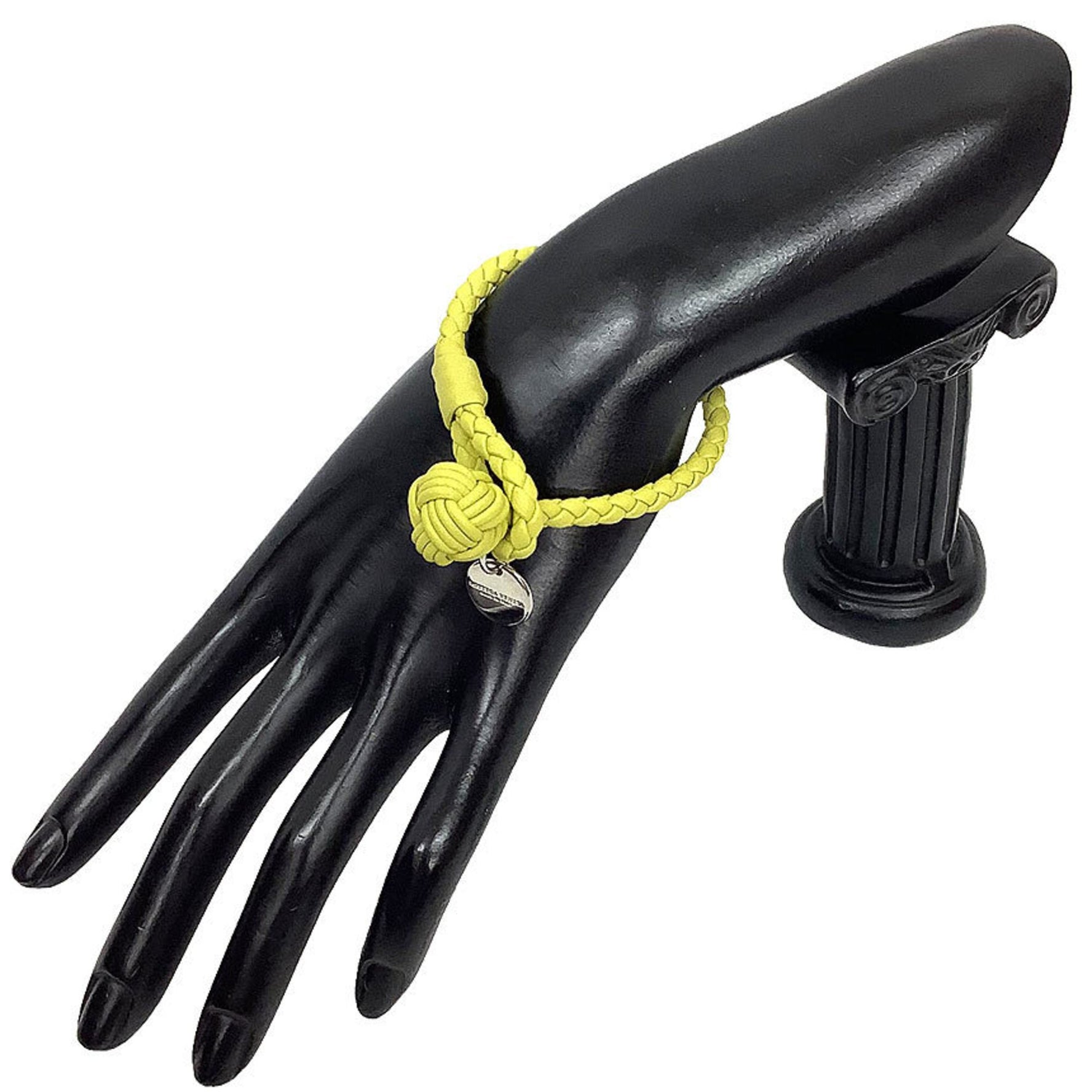 BOTTEGA VENETA Intrecciato Bracelet Yellow S Size Bottega