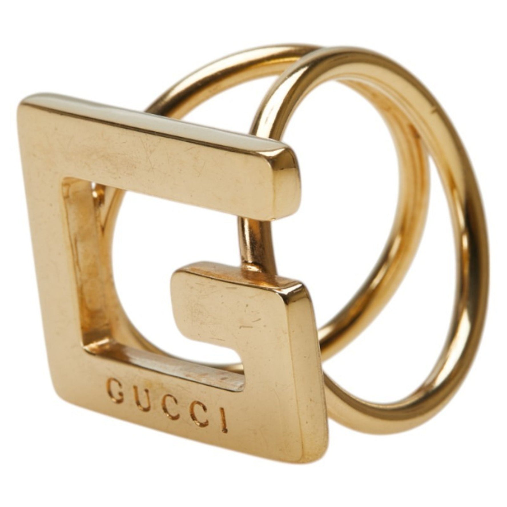 Gucci G Logo Scarf Ring, Plated