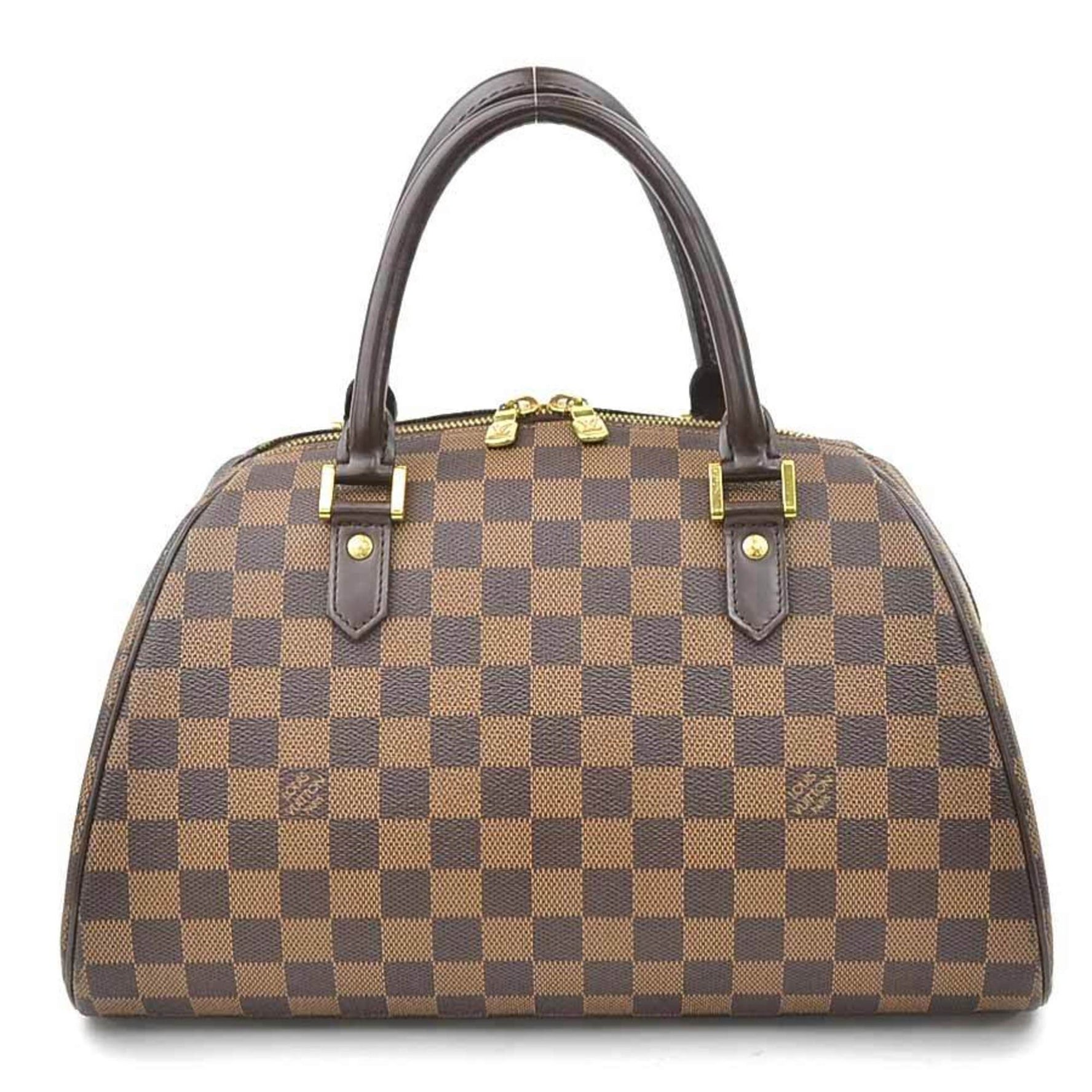 Louis Vuitton Damier Rivera MM Handbag in Canvas, and Gold