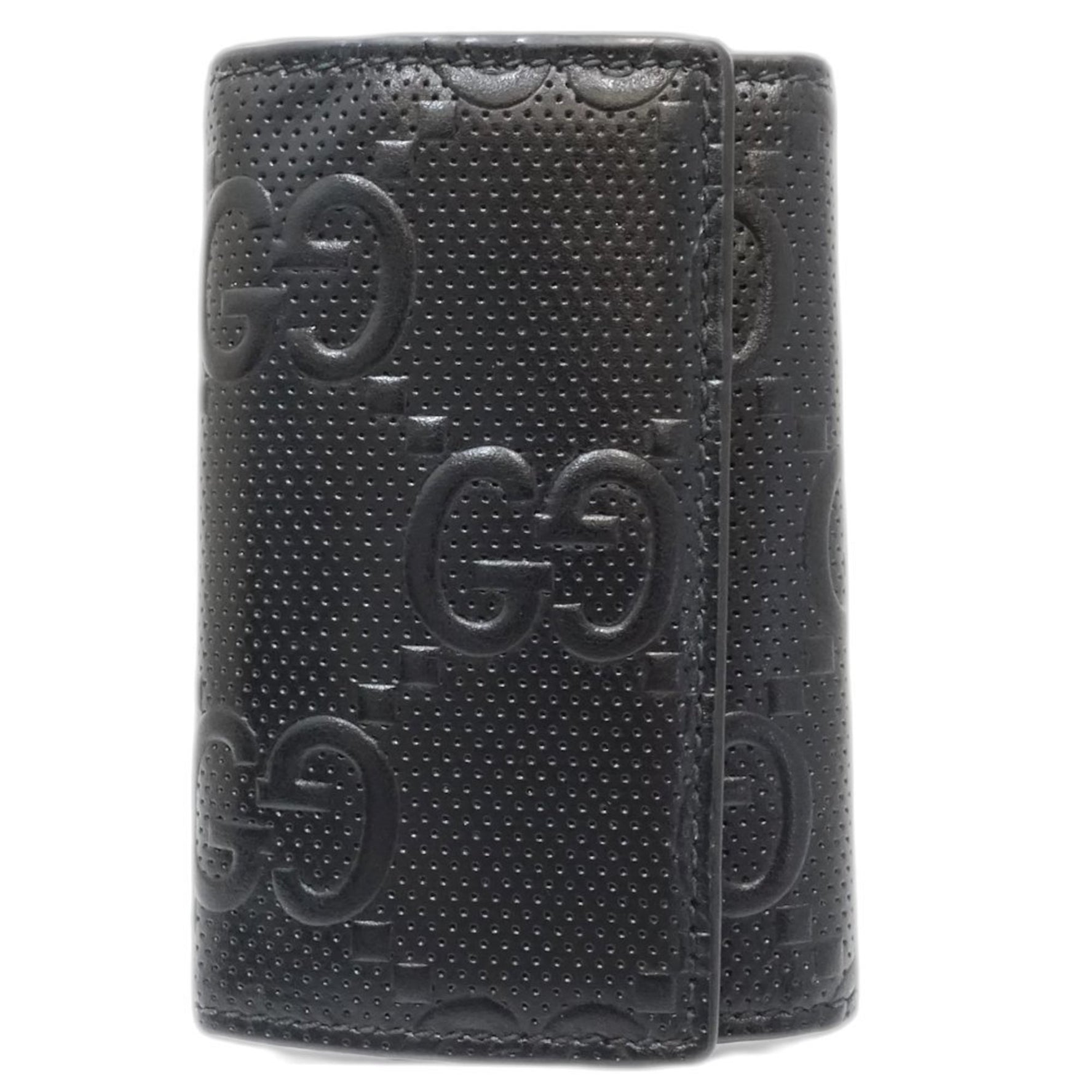 GUCCI Key Case GG embossed leather