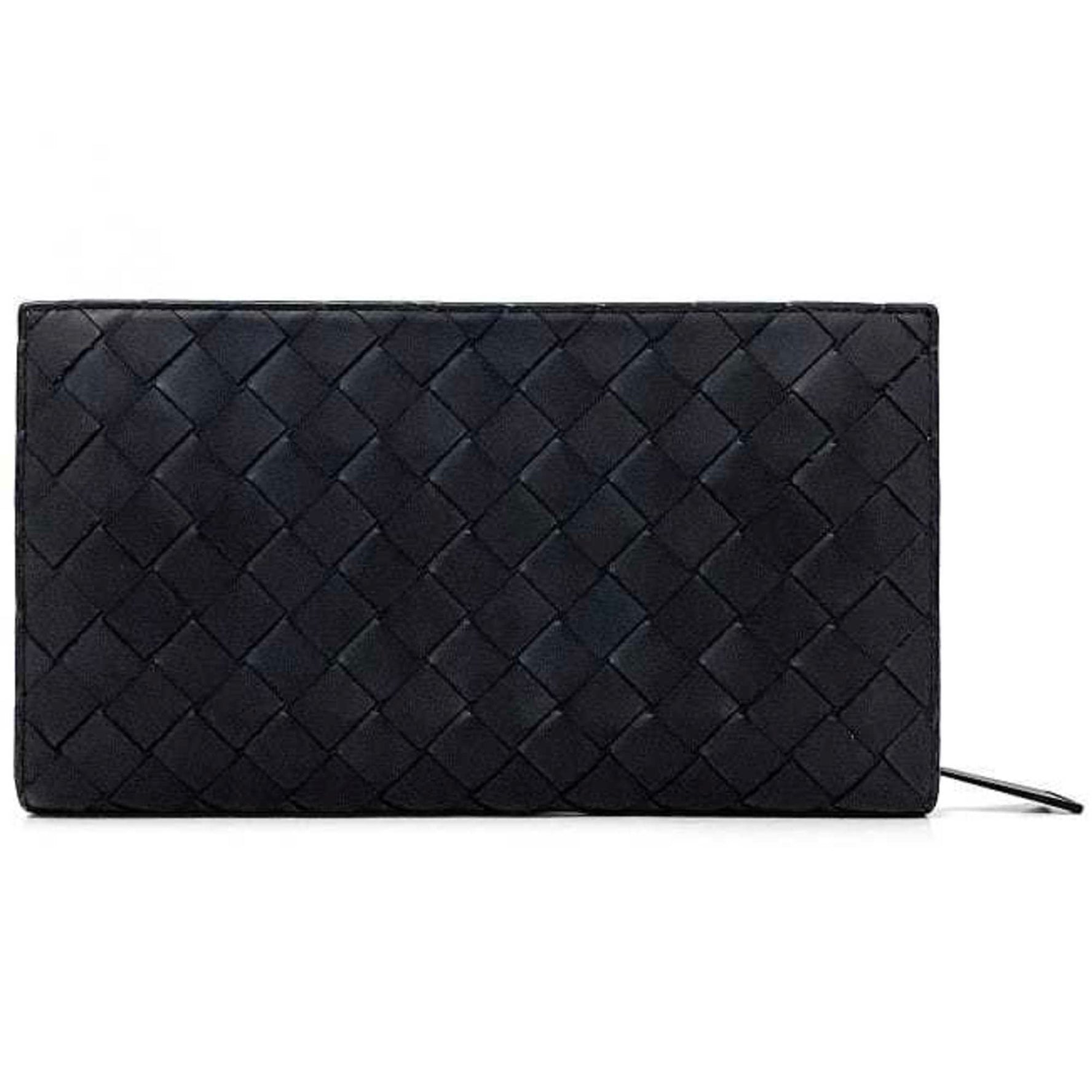 Bottega Veneta round long wallet matte metal fittings intrecciato leather BOTTEGA VENETA 1