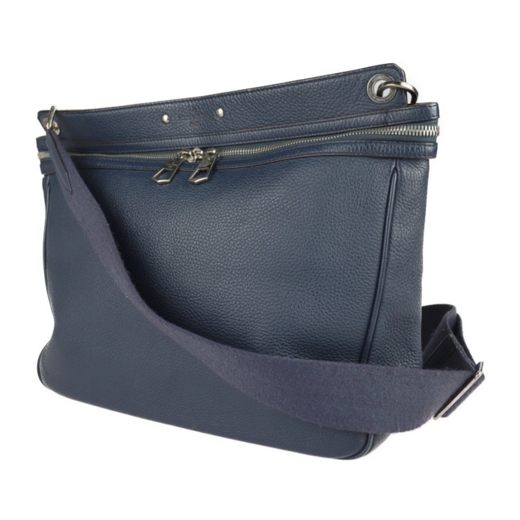 Louis Vuitton Armand Messenger Shoulder Bag Taurillon Leather Marine Body Tote