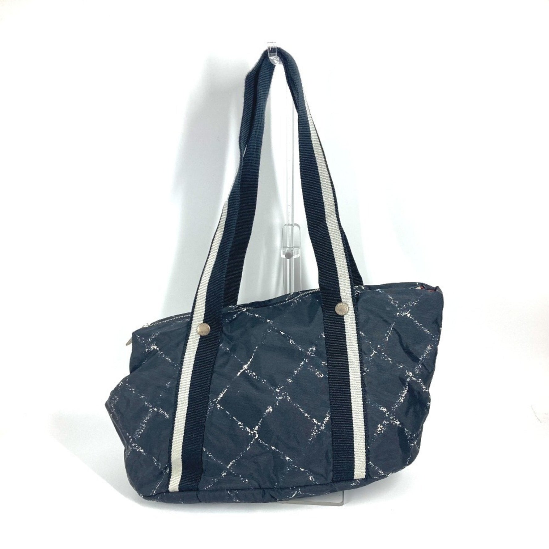 CHANEL Old Travel Line Pet Bag Shoulder Boston Nylon Men's