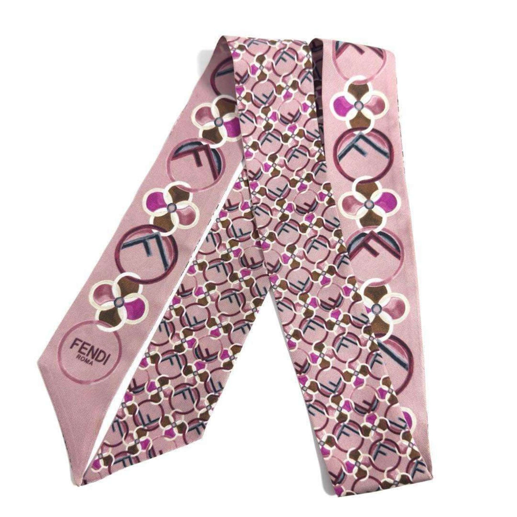 Fendi Lappy Scarf Bandana Silk
