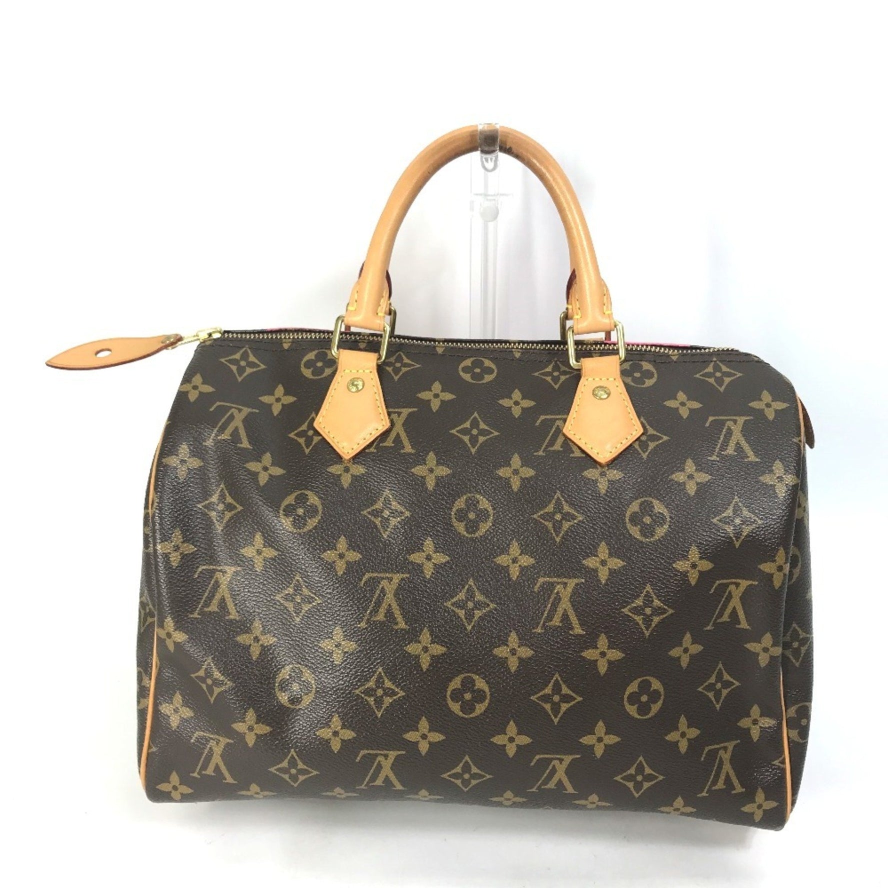 Louis Vuitton Monogram V Speedy 30 Handbag/Boston Bag in Canvas, Brown
