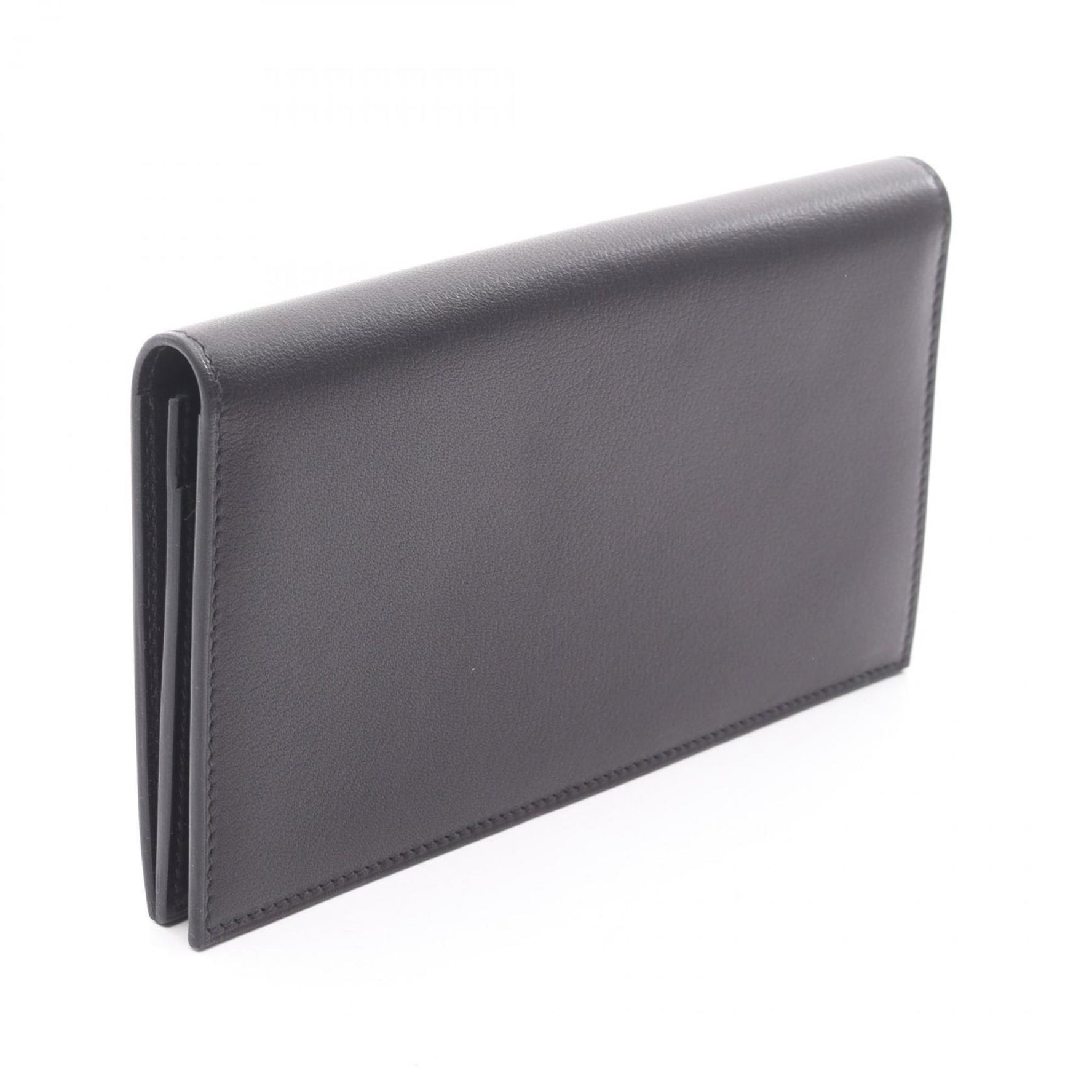 Hermes Hermès Citizen Twill Long Silkin Bifold Wallet Leather Evercolor