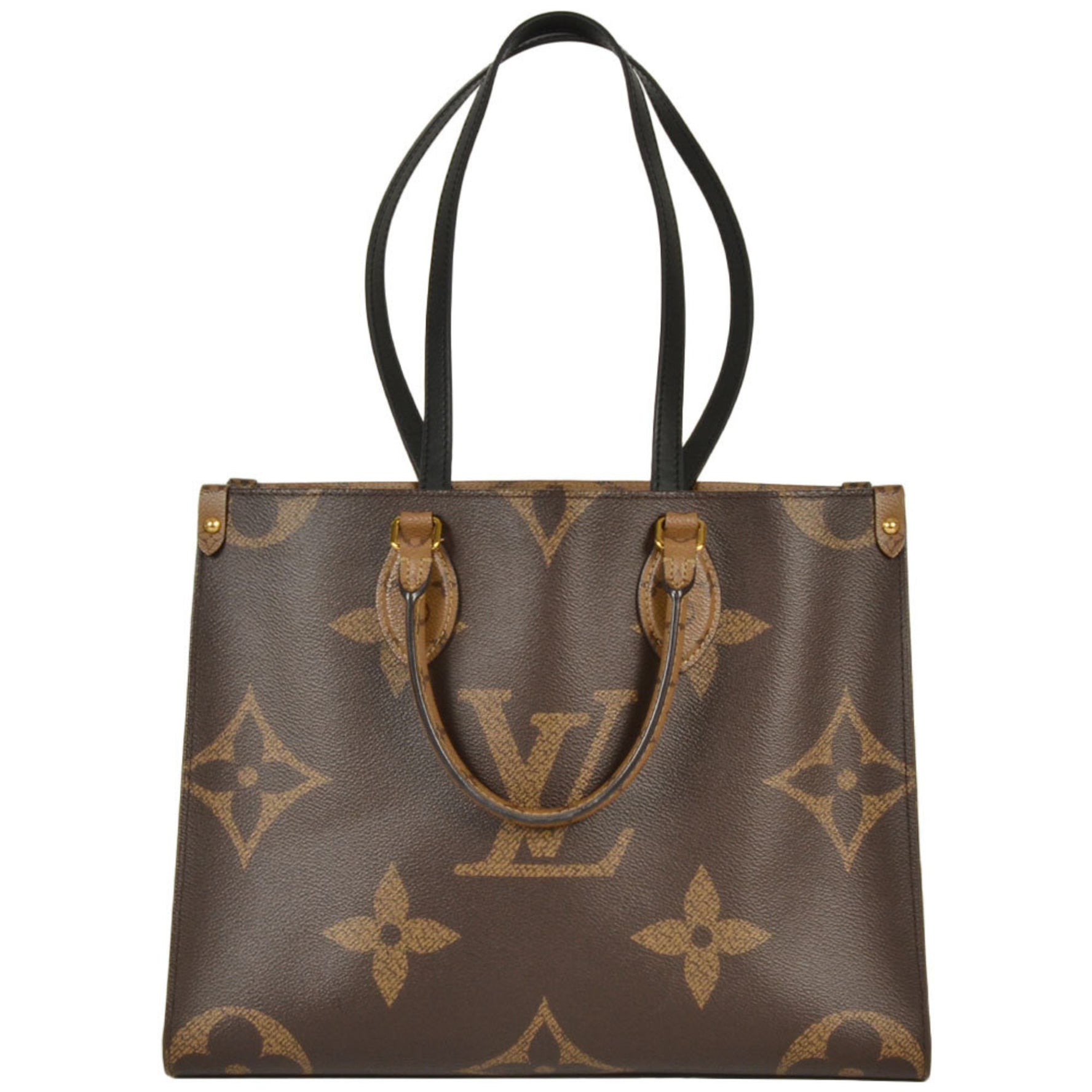 LOUIS VUITTON On the Go MM Tote Bag Monogram Giant Reverse