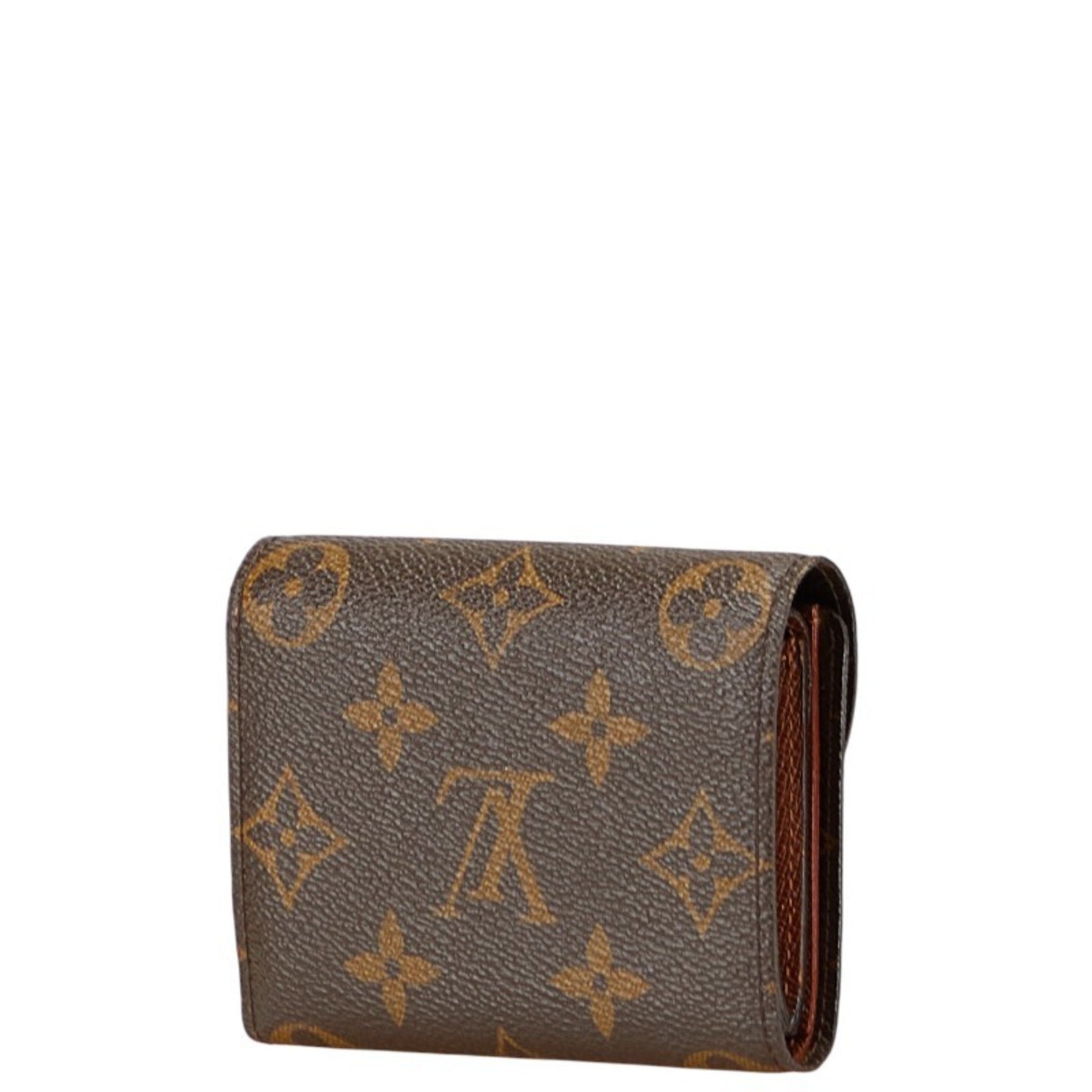 Louis Vuitton Monogram Portefeuille Helene Tri-fold Wallet Leather LOUIS VUITTON