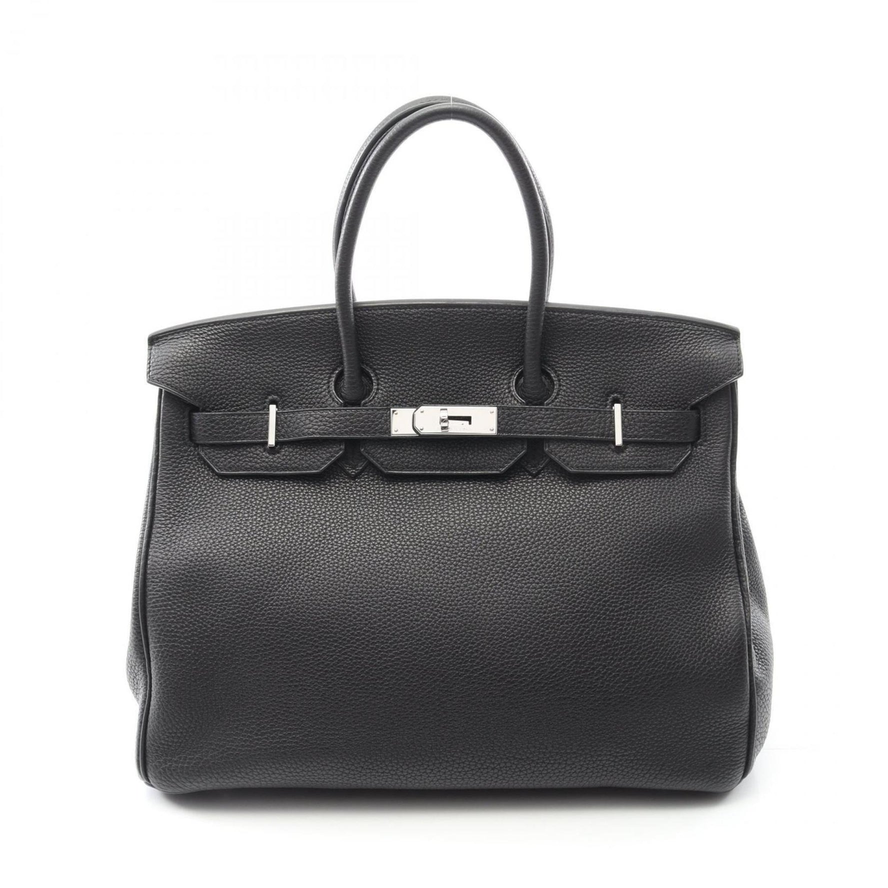 Hermes Birkin 35 handbag, leather Togo, women's, black