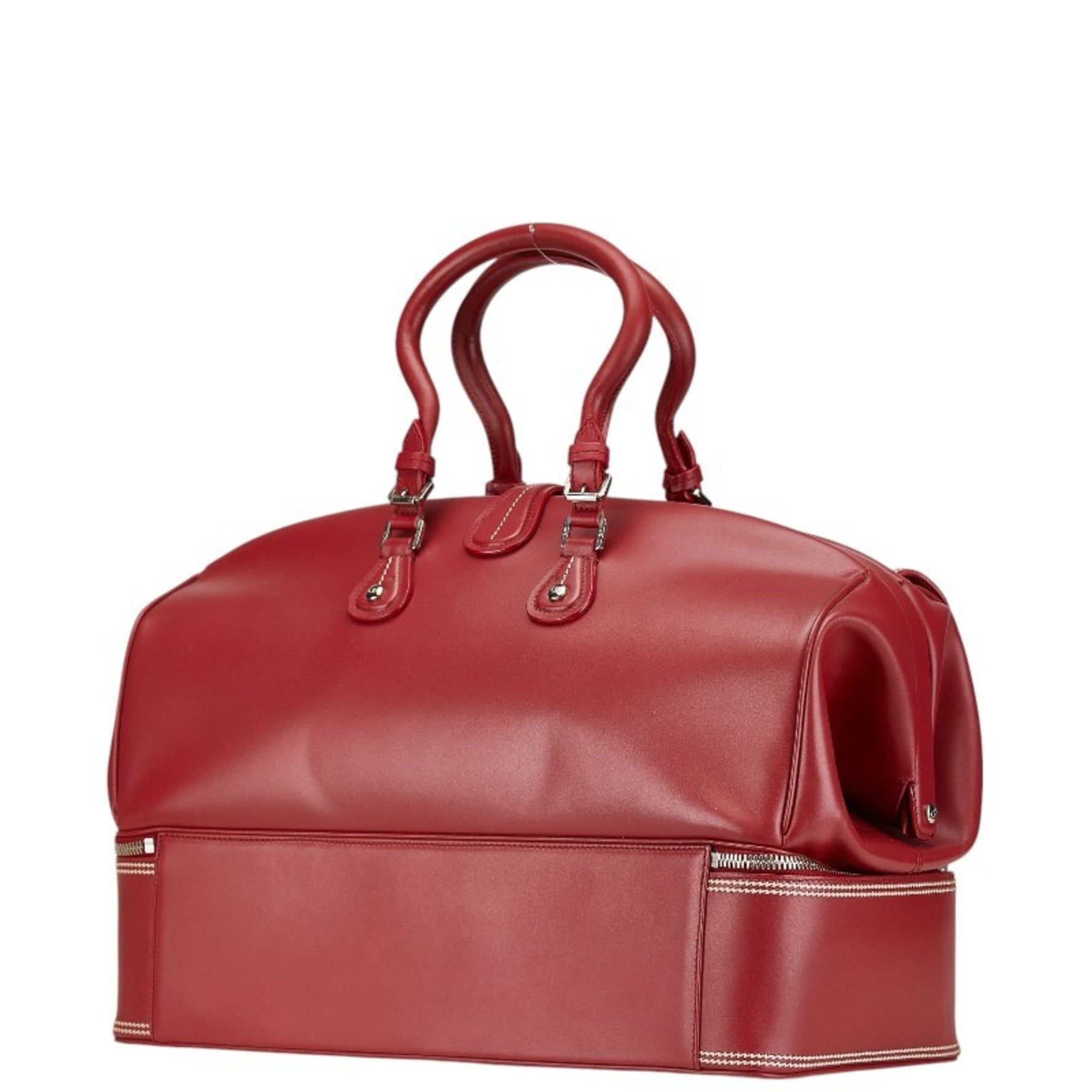 Christian Dior Dior Handbag Doctor's Bag Red Leather