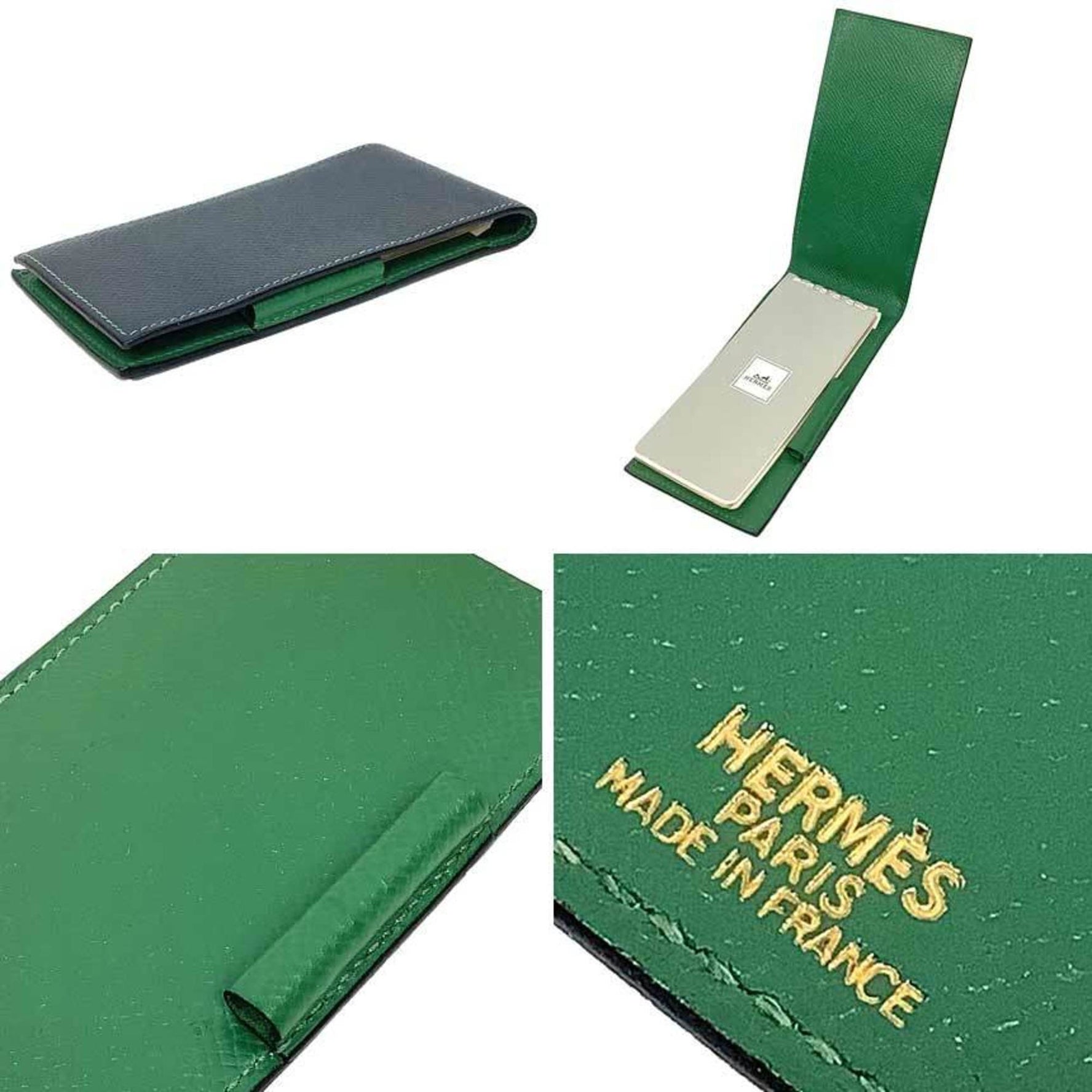HERMES Memo Pad Cover & Ballpoint Pen Set Men's Women's Unisex