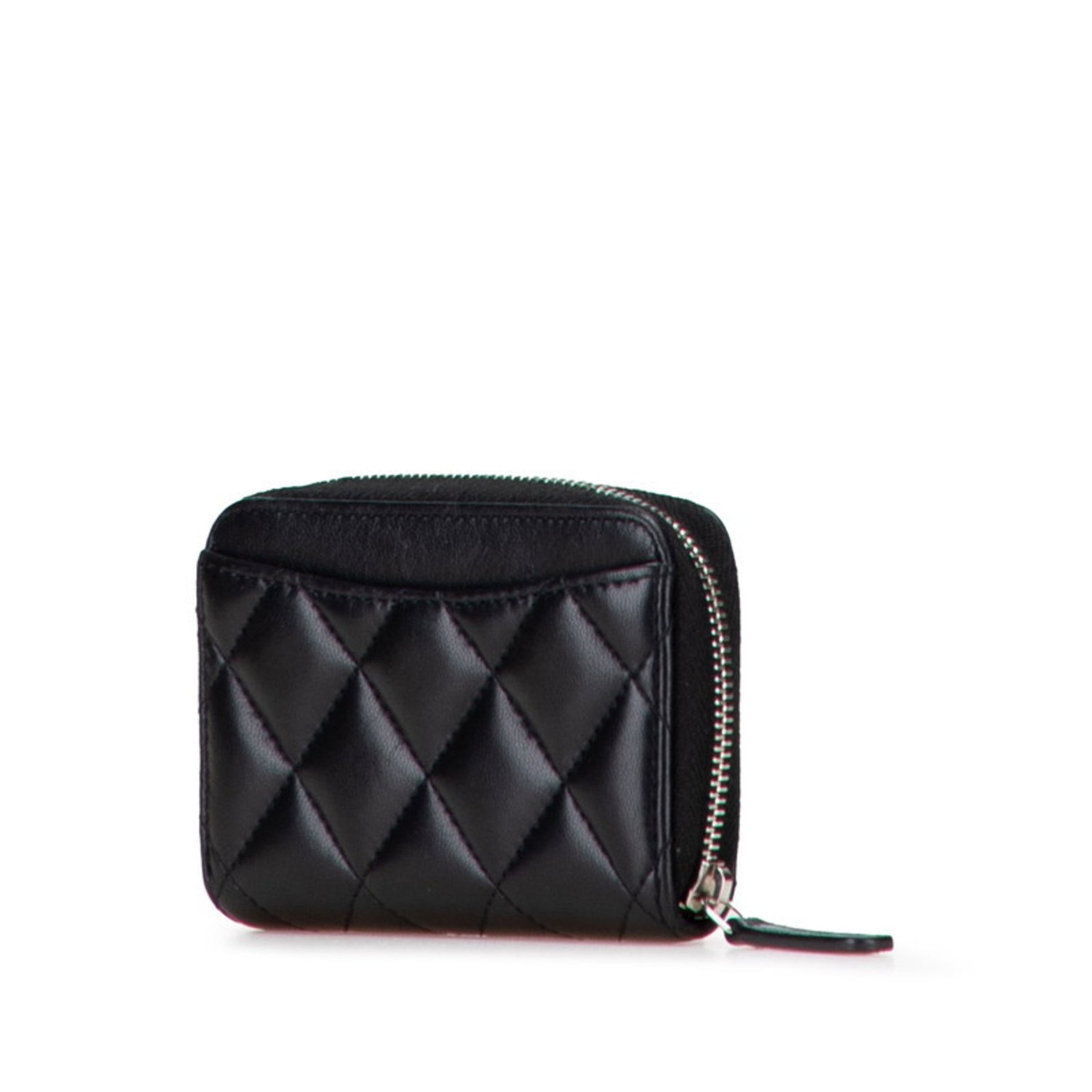 CHANEL Matelasse Classic Zip Coin Purse with Coco Mark, Lambskin