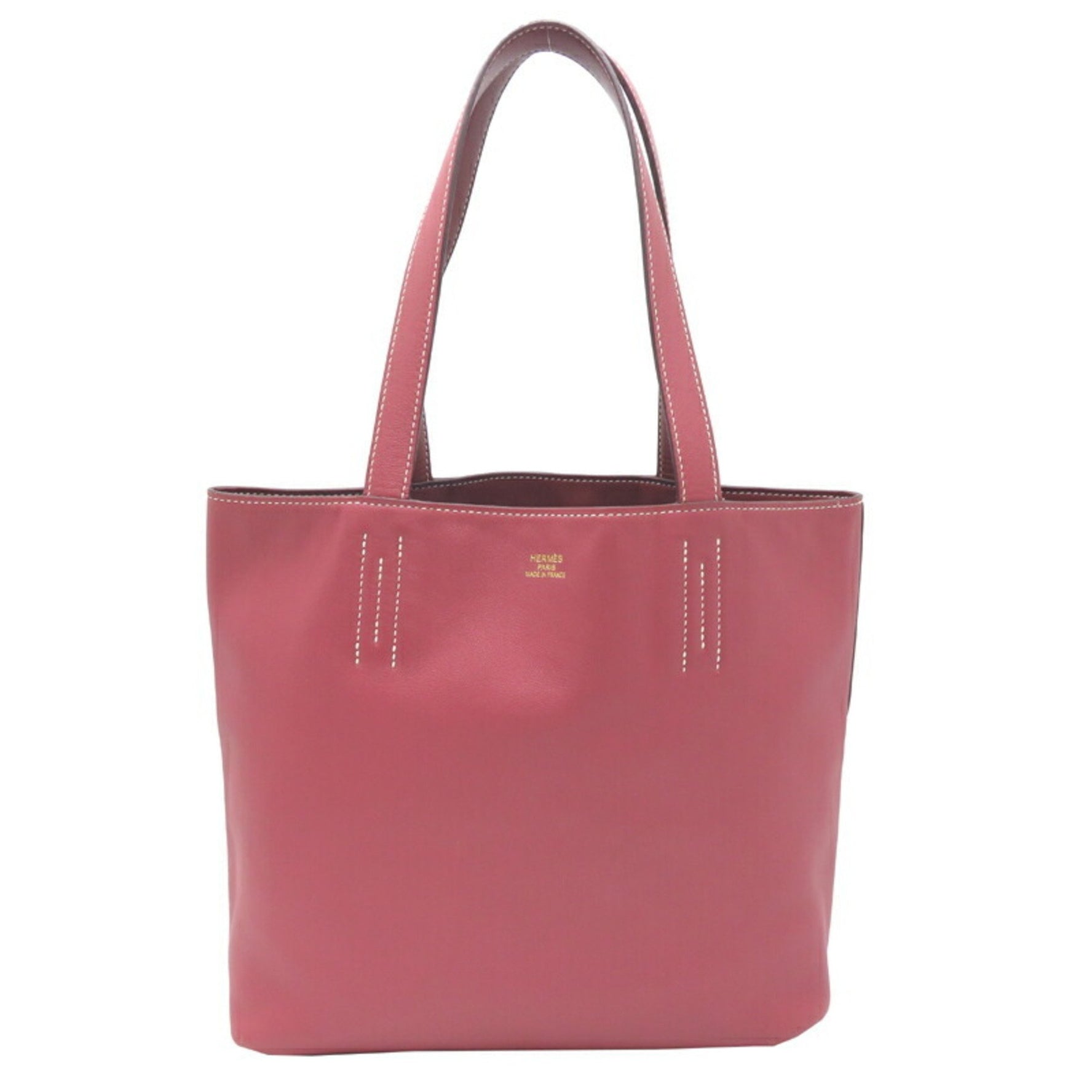 Hermes Double Sens 28 □J stamp 2006 Ladies Tote Bag Swift Red