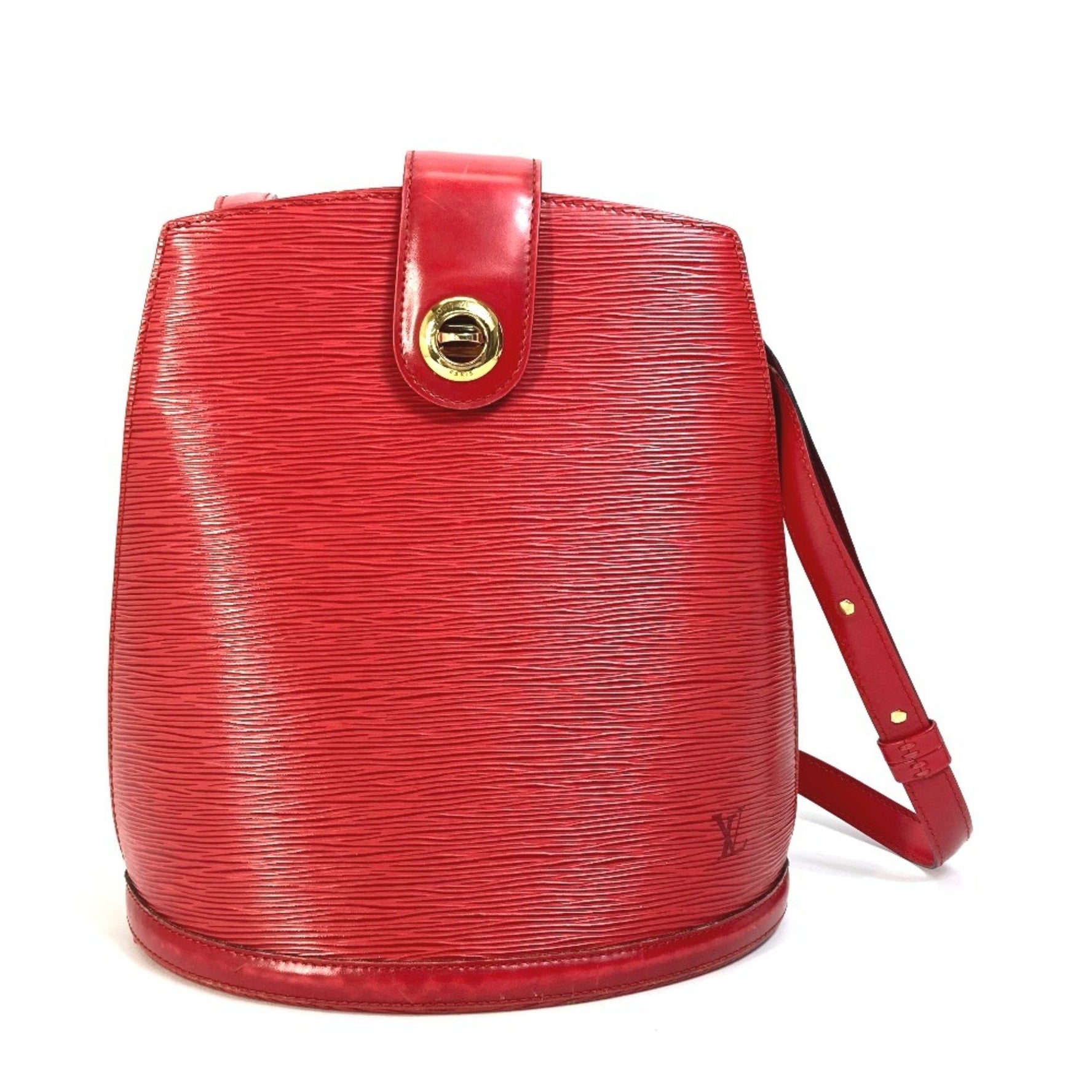 Louis Vuitton Epi Cluny Shoulder Bag in Leather, Castilian Red