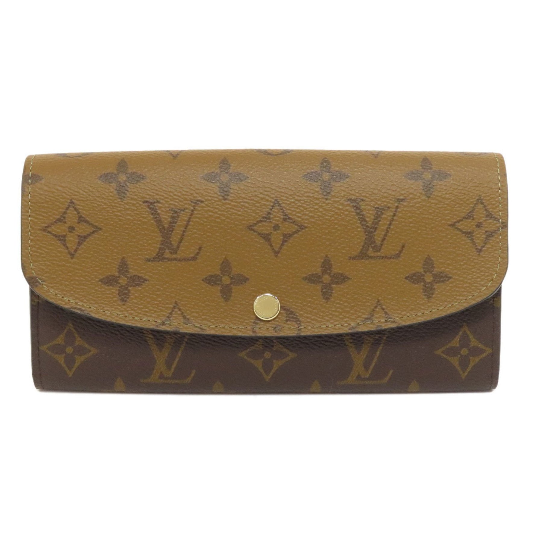 Louis Vuitton Portefeuille Emily Long Wallet Monogram Reverse