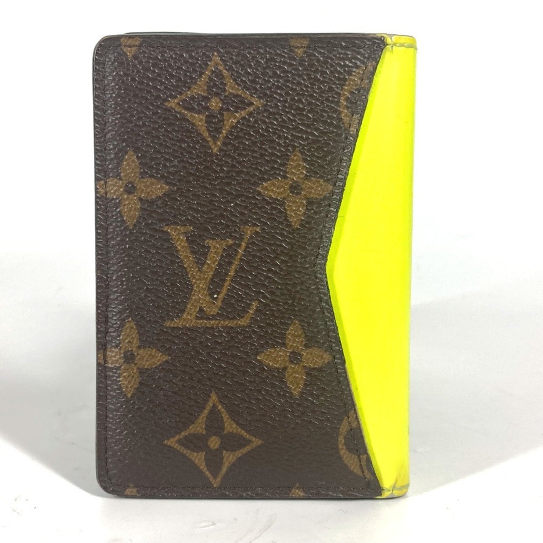 Louis Vuitton Monogram Organizer de Poche Business Card Holder Pass Case Bi-fold Holder/Card Canvas Men's Brown