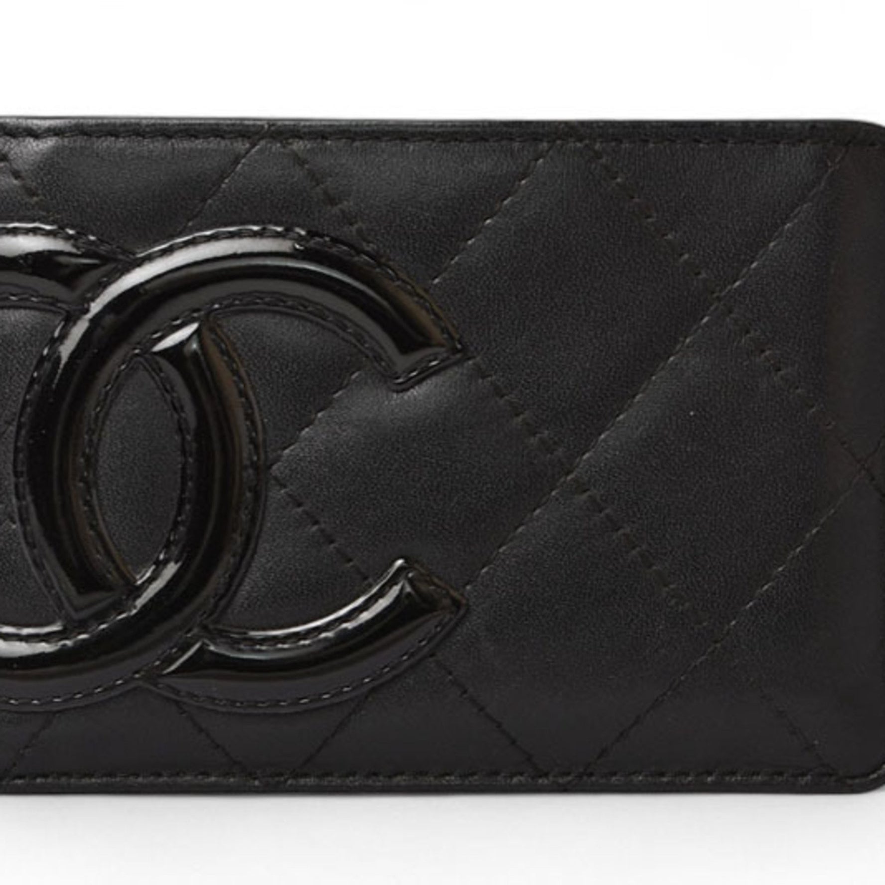 CHANEL Card Case Business Holder Cambon Line Leather