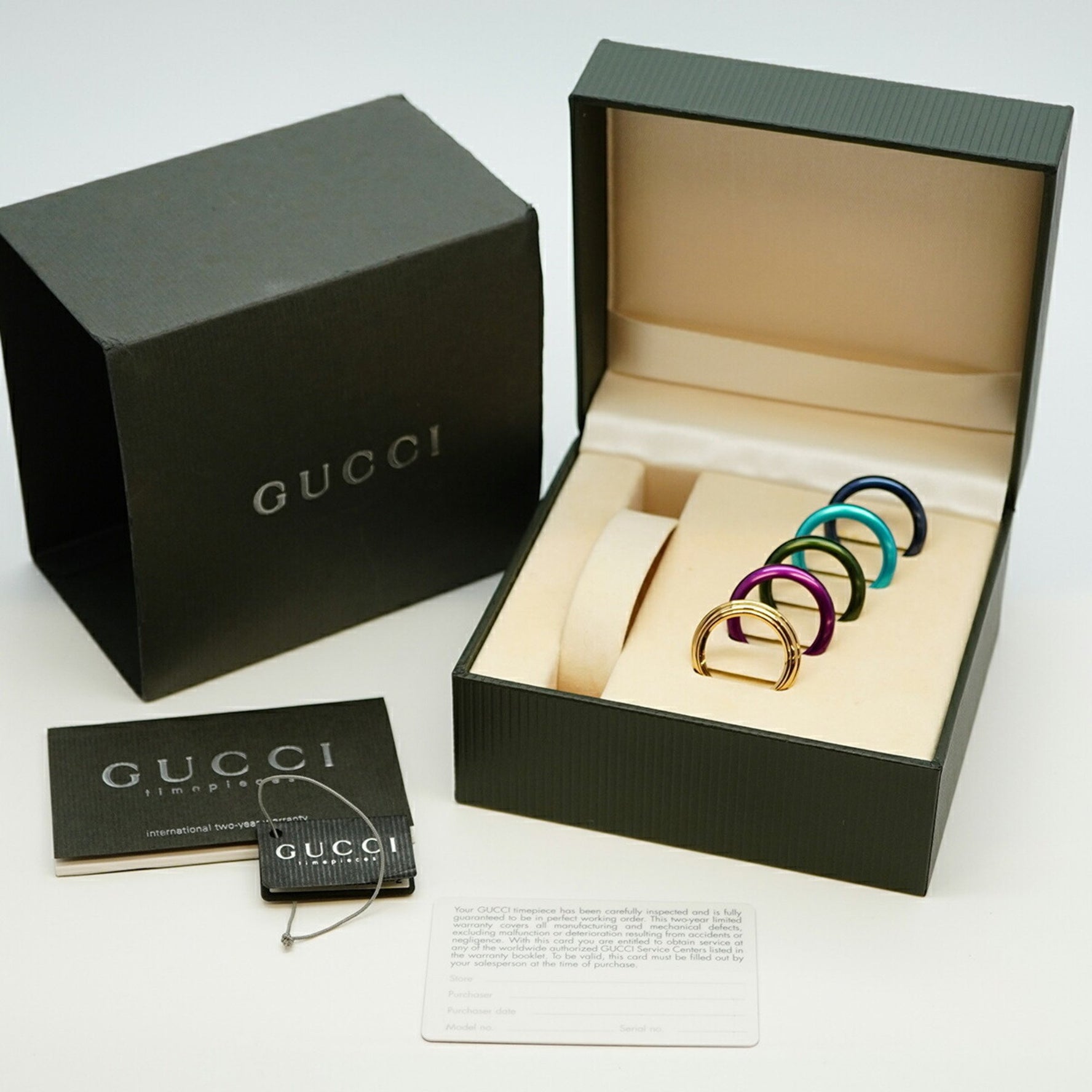 Gucci Change Bezel 11 White Dial Watch