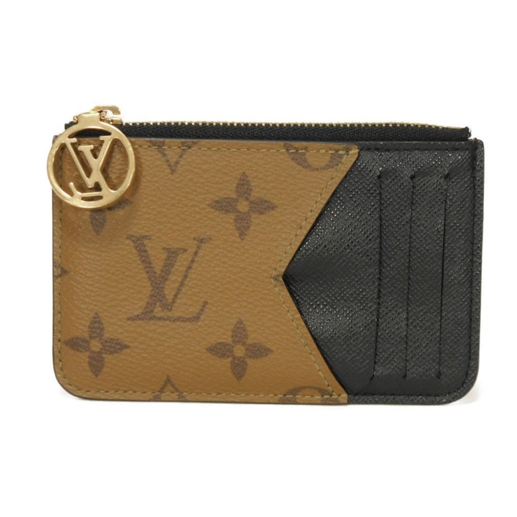 Louis Vuitton Coin Case/Card Case, Porte Carte Romy, Current LV Circle, RFID IC Chip, Monogram Reverse, Men's/Women's