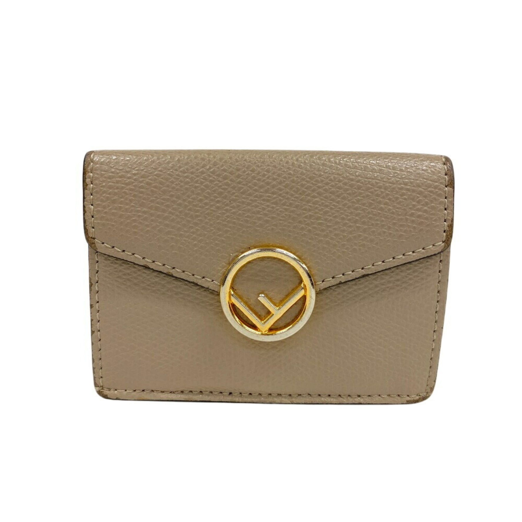 FENDI Micro Compact Wallet Tri-fold Coin Purse Bills Cards
