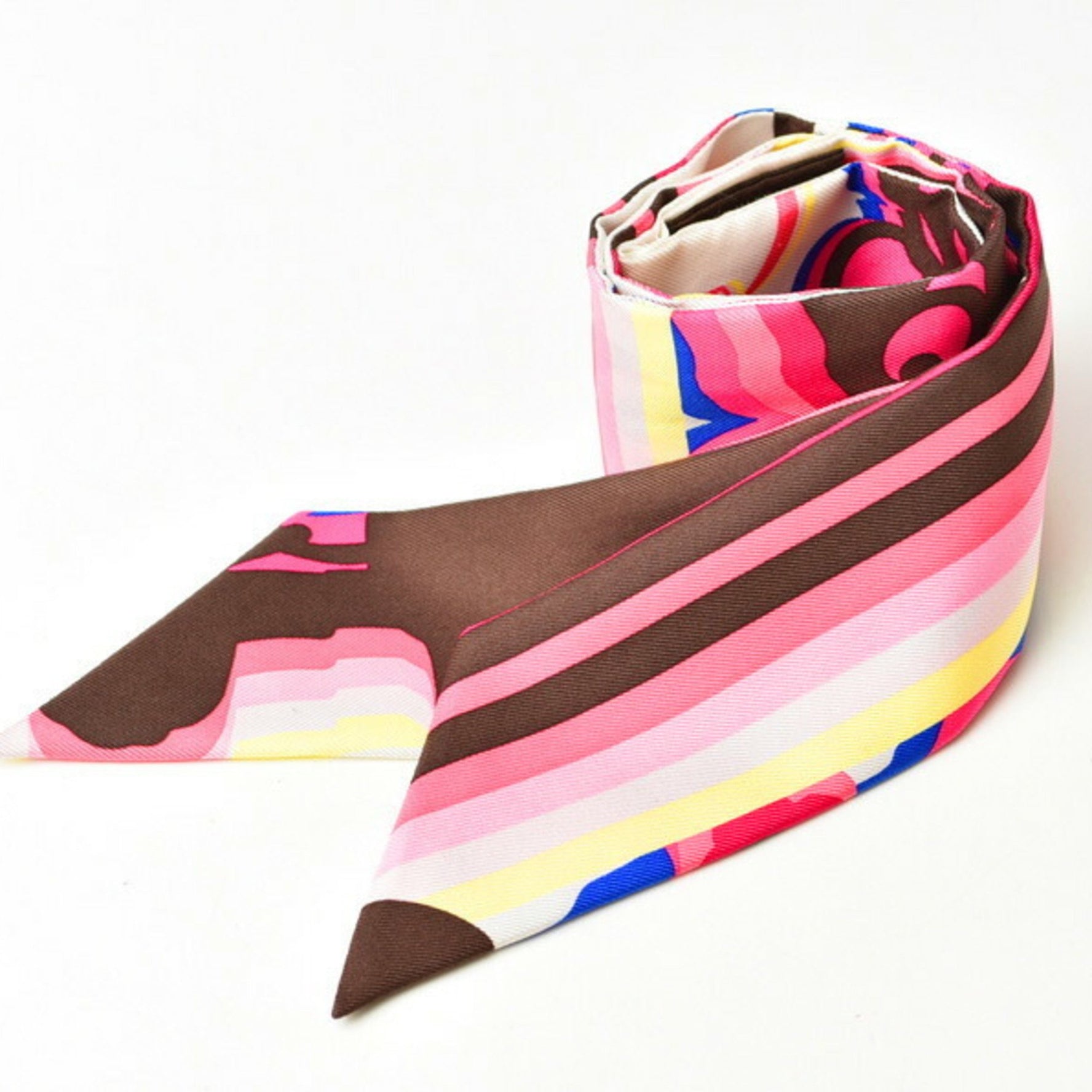 Hermes Twilly Scarf Muffler Silk Twill BRIDES de GALA Multi
