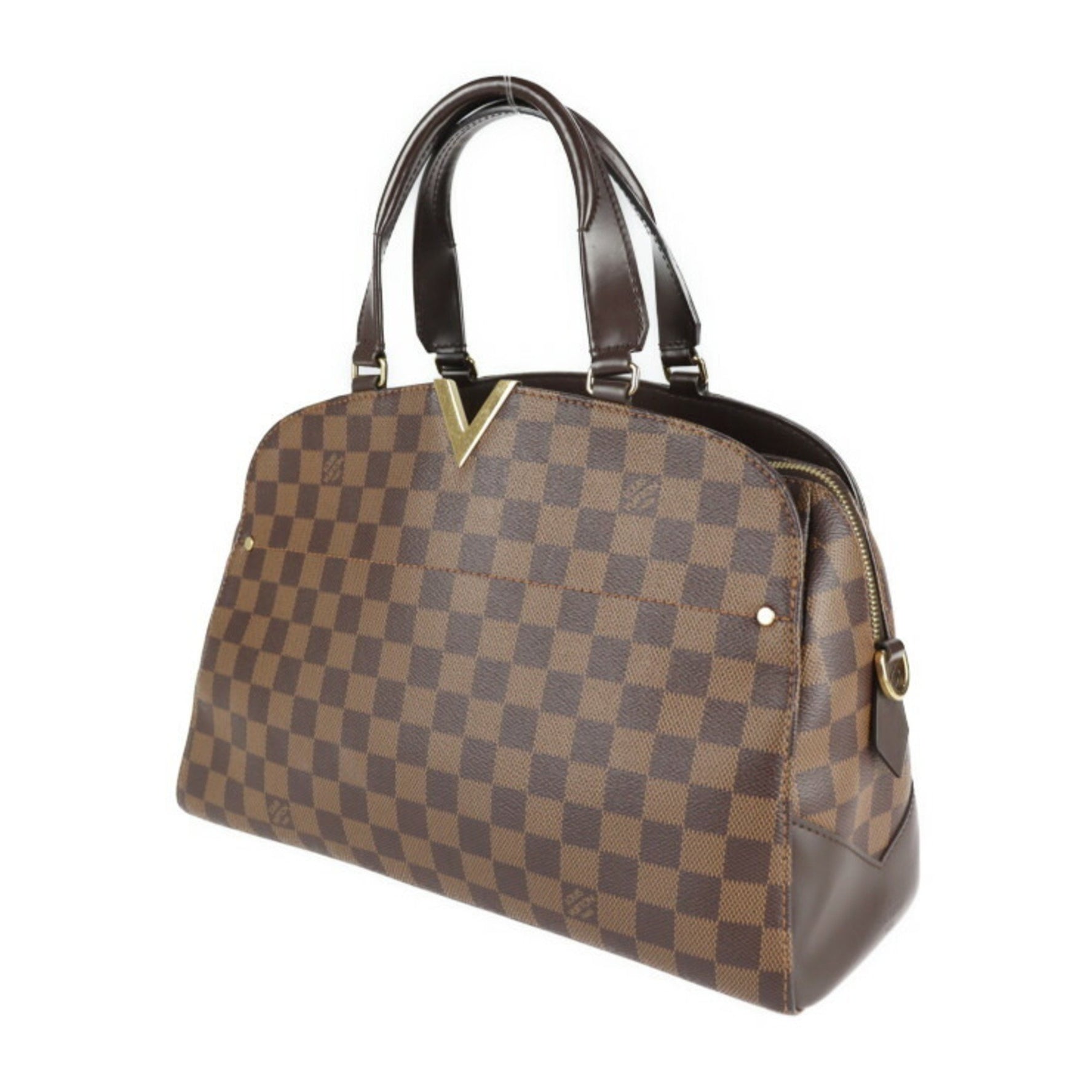 Louis Vuitton Kensington bowling handbag Damier canvas leather