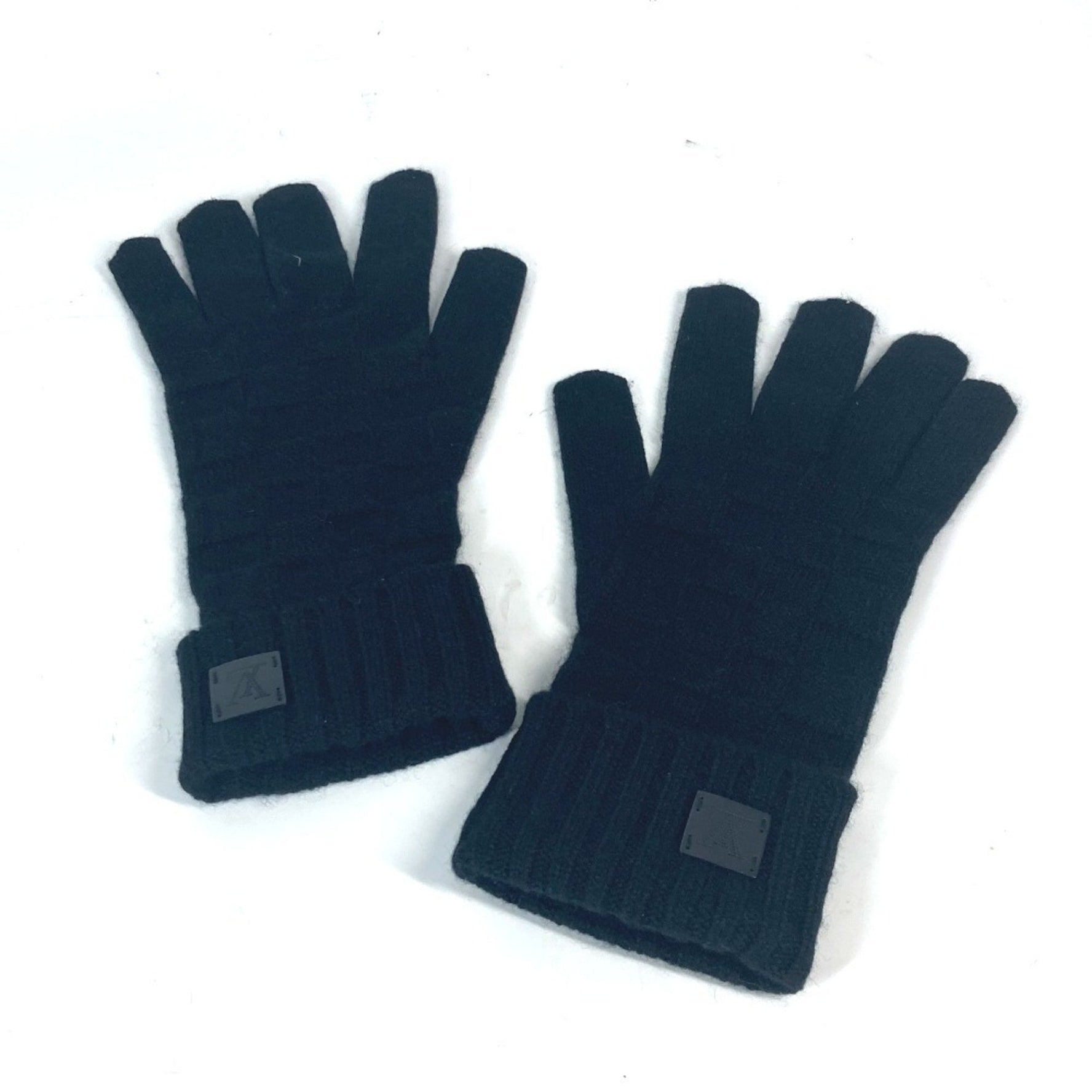 Louis Vuitton Leather Patch Tag Gon Helsinki Damier Gloves Cashmere