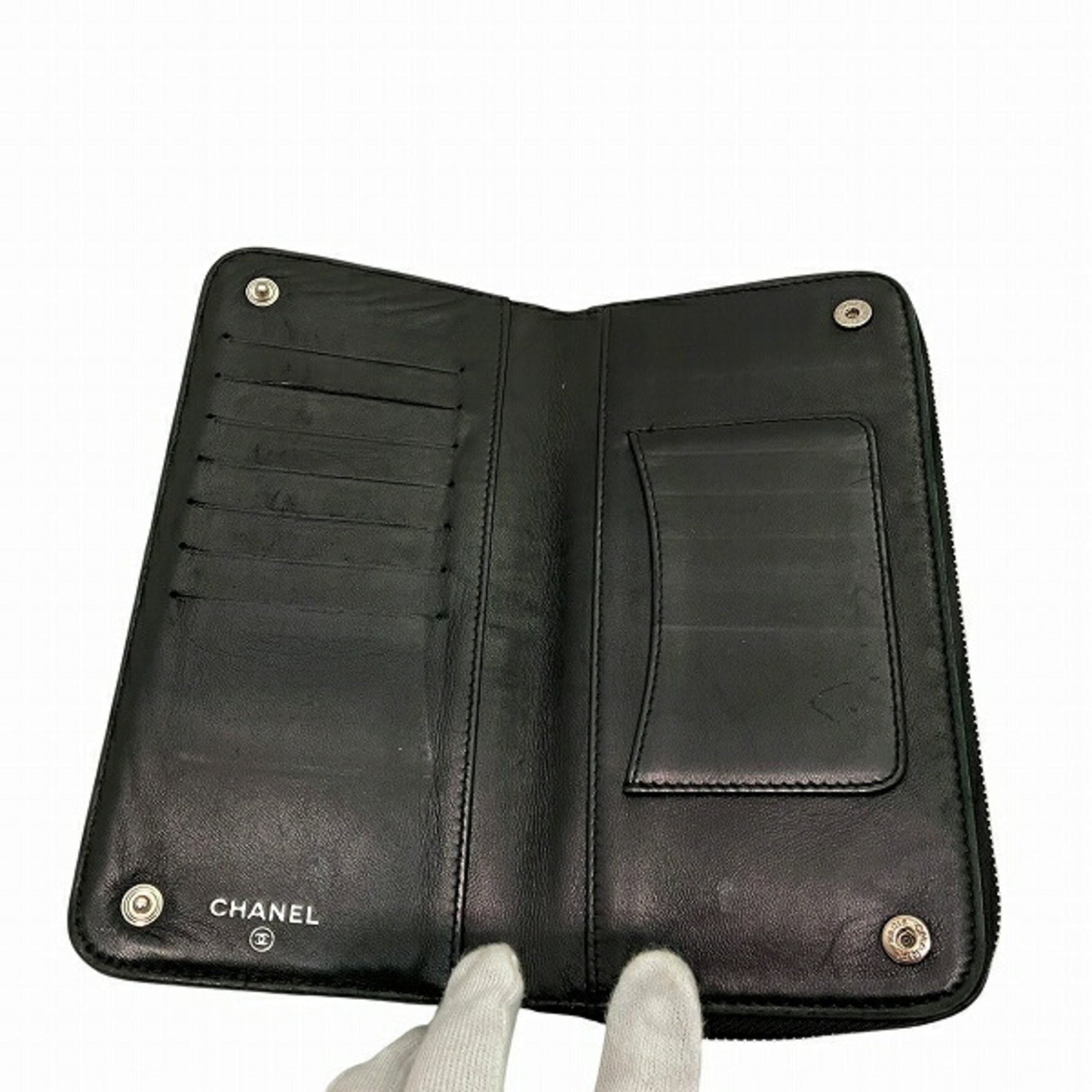 CHANEL Paris New York Collection Round Long Wallet