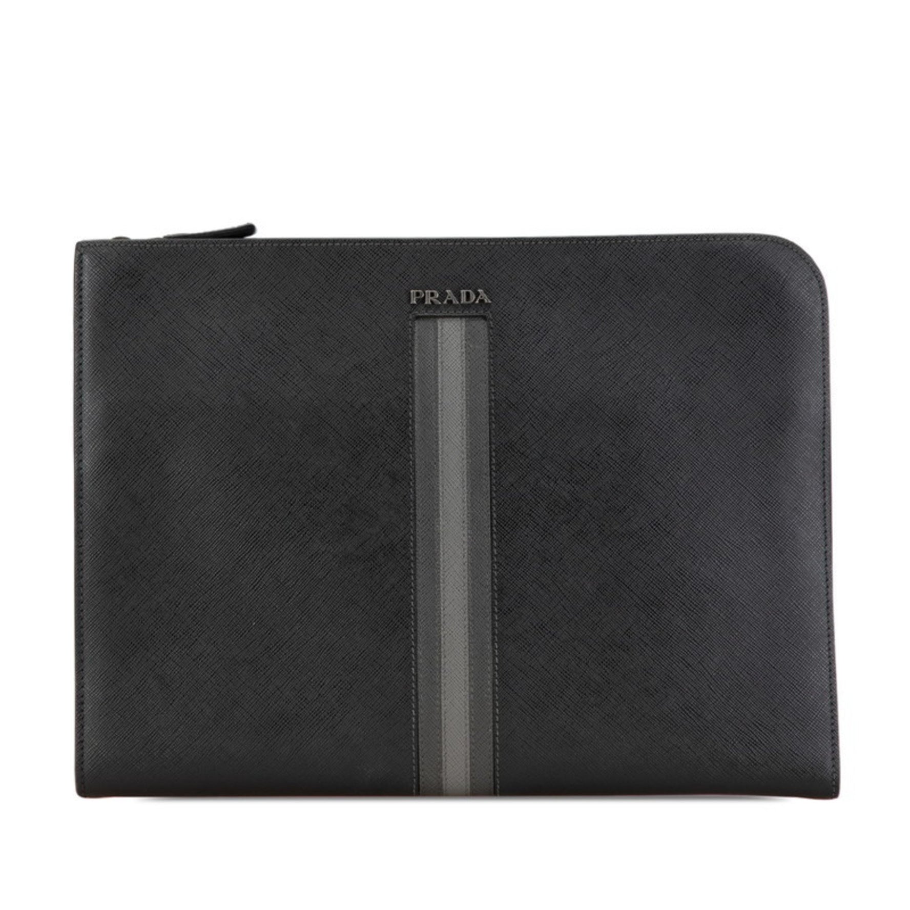 Prada clutch bag in Saffiano leather .