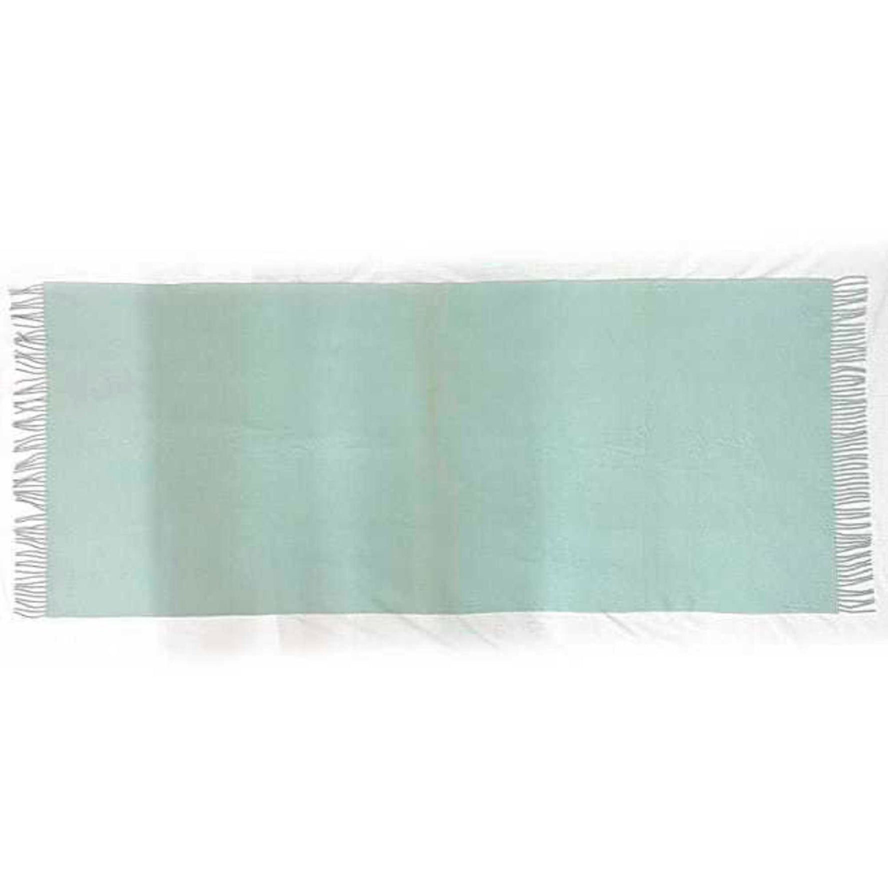 Hermes large muffler light blue cashmere 100% long embroidery ladies accessory measures